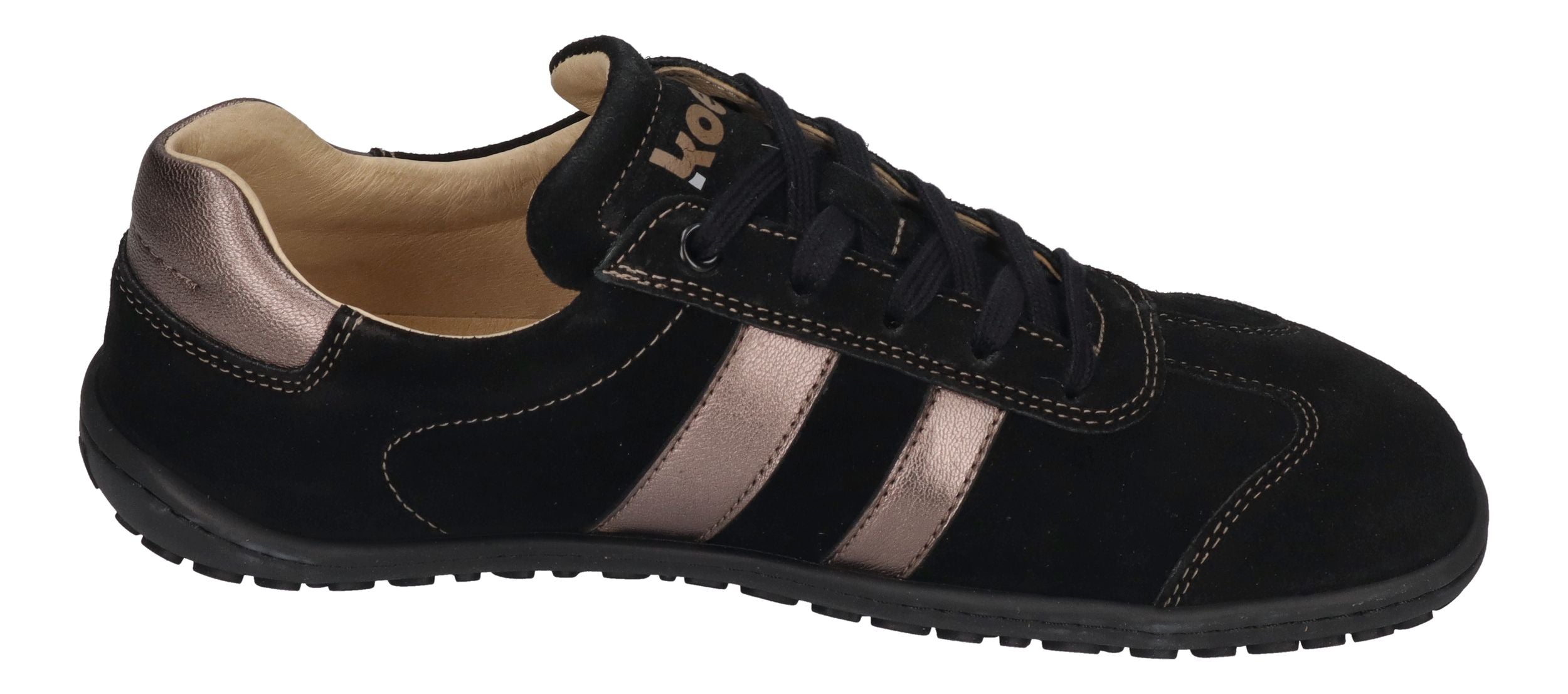 KOEL Damenschuhe Barfuß Sneakers ILA SUEDE - black bronze