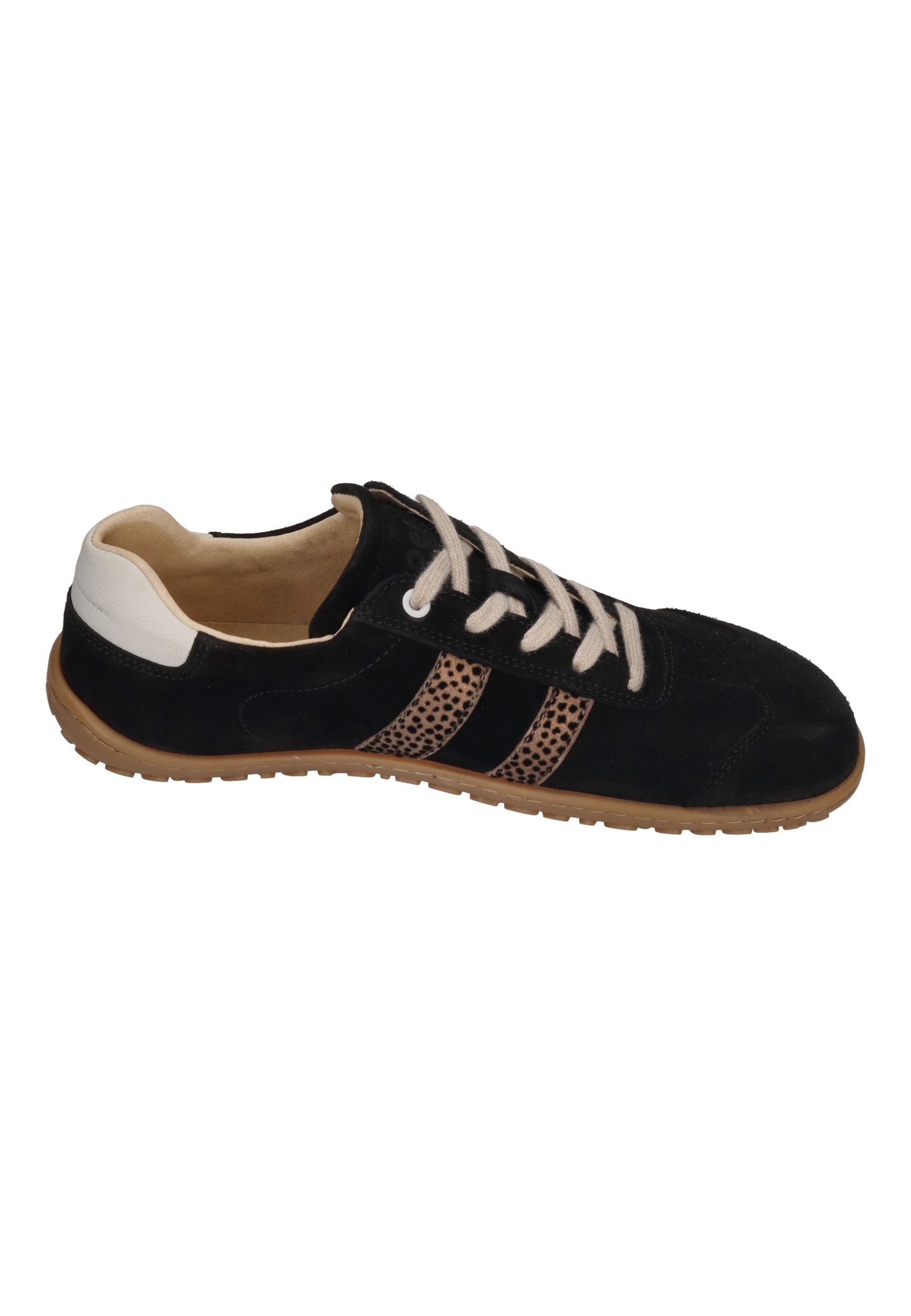 KOEL Damenschuhe Barfuß Sneakers ILA SUEDE black leopardo