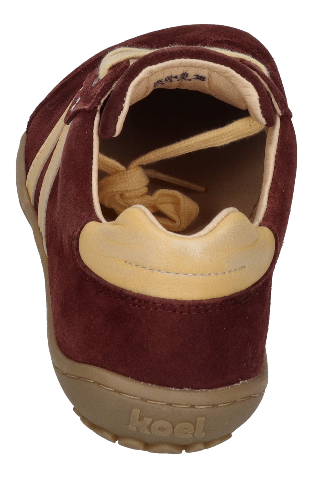 KOEL Damenschuhe Barfuß Sneakers ILA SUEDE - bordo