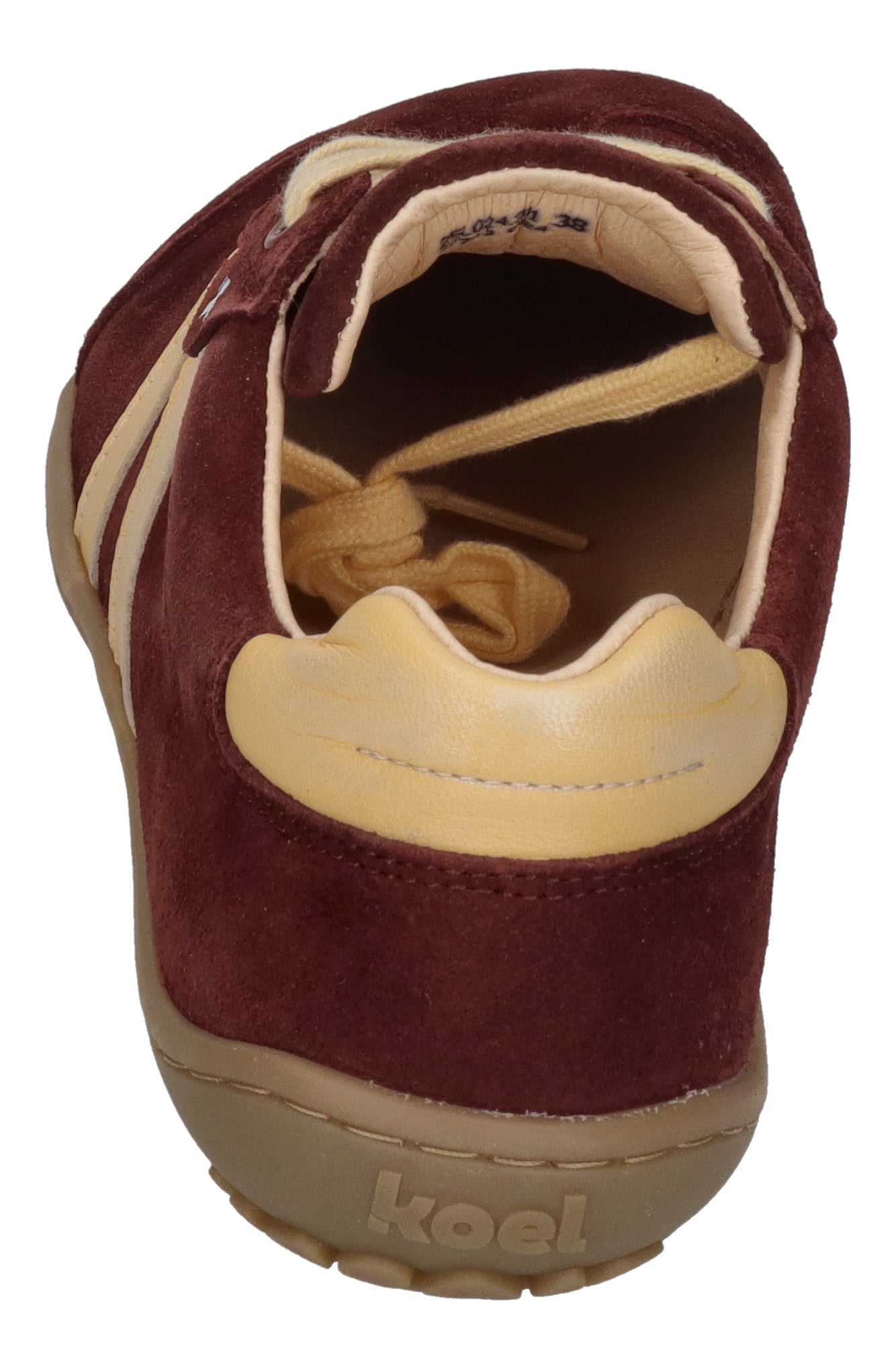KOEL Damenschuhe Barfuß Sneakers ILA SUEDE - bordo