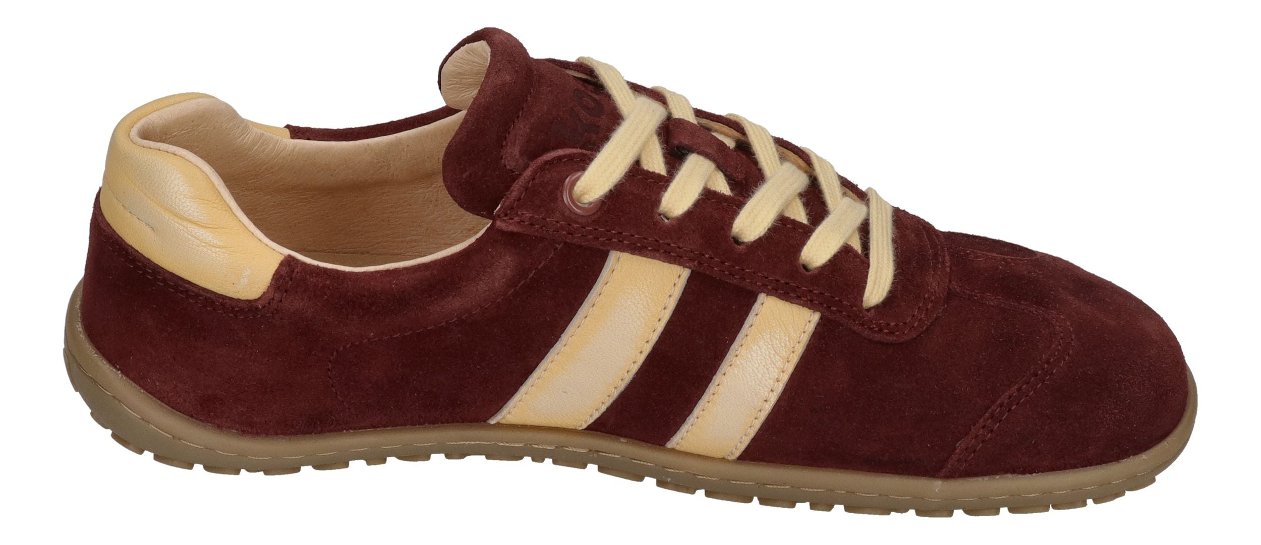 KOEL Damenschuhe Barfuß Sneakers ILA SUEDE - bordo