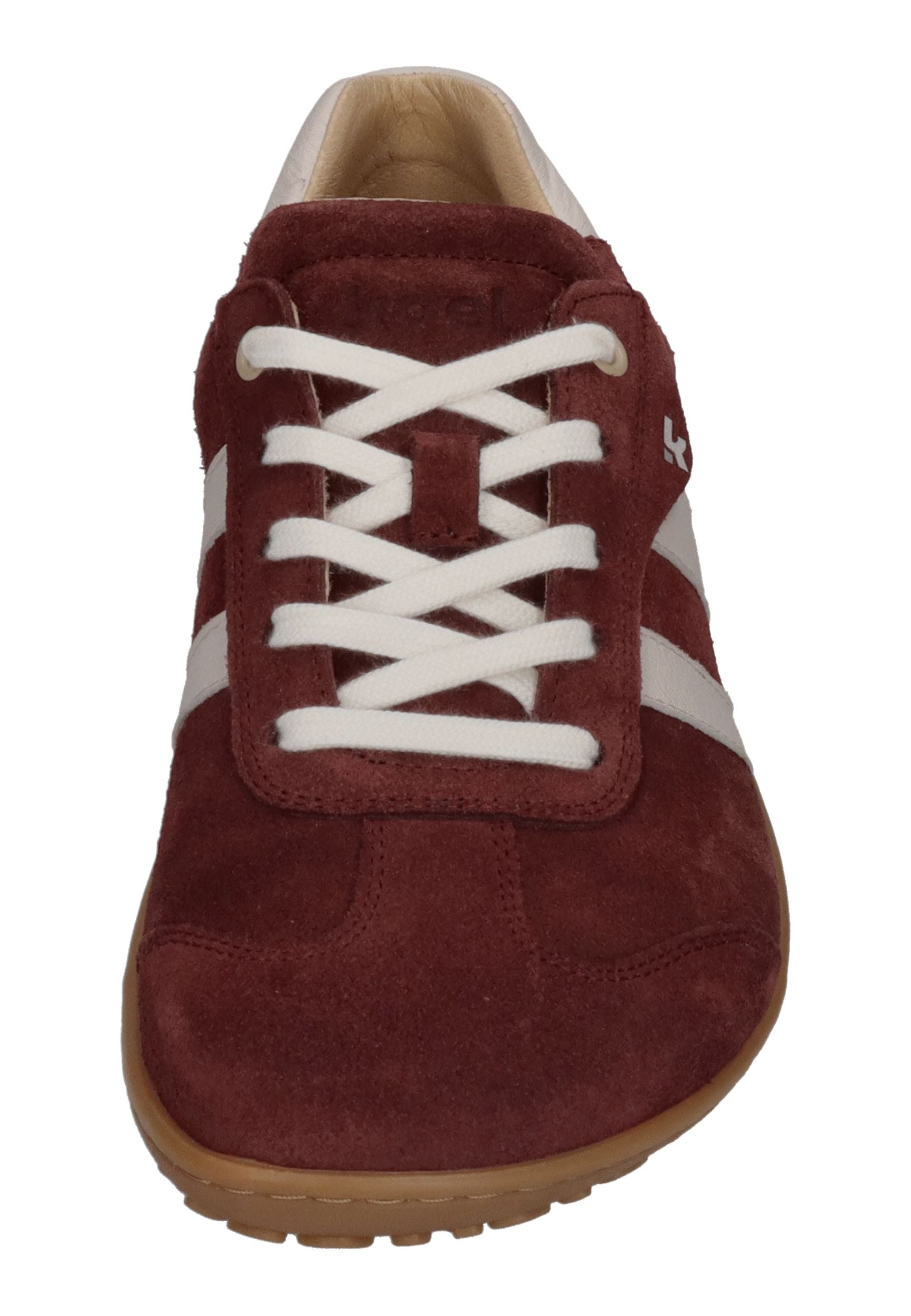 KOEL Damenschuhe Barfuß Sneakers ILA SUEDE bordo off white