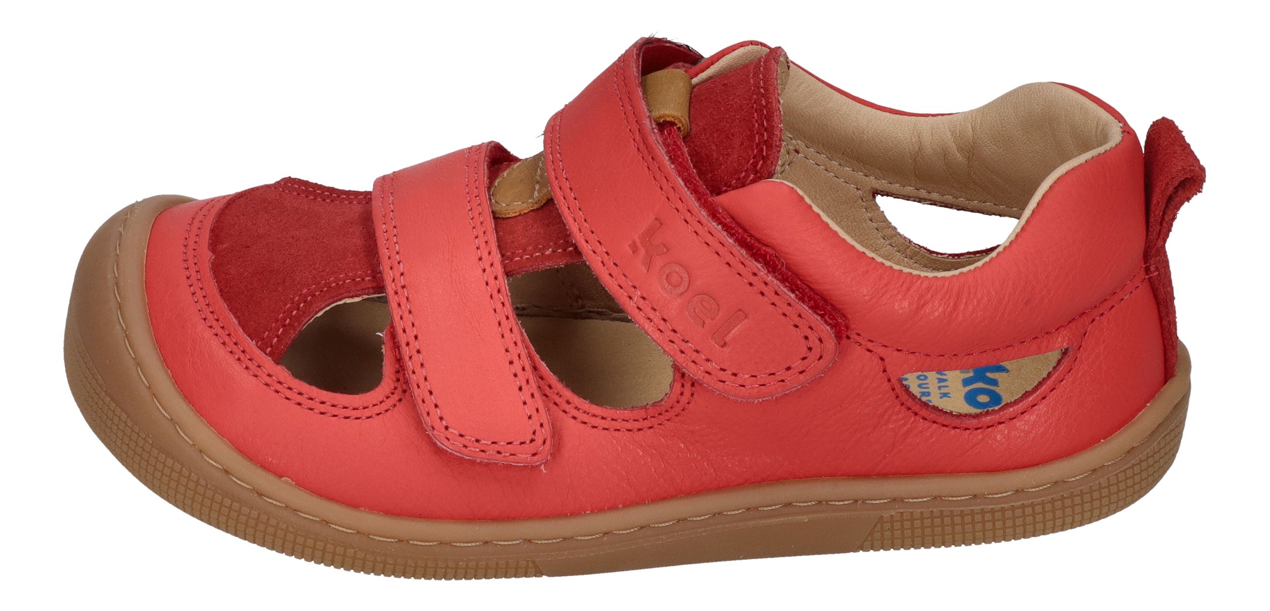 KOEL Extraweite Barefoot Kinderschuhe KATO W NAPPA red