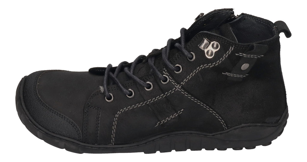 KOEL Herrenschuhe Barefoot Boots PAX LEATHER - black