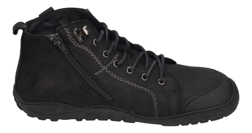 KOEL Herrenschuhe Barefoot Boots PAX LEATHER - black