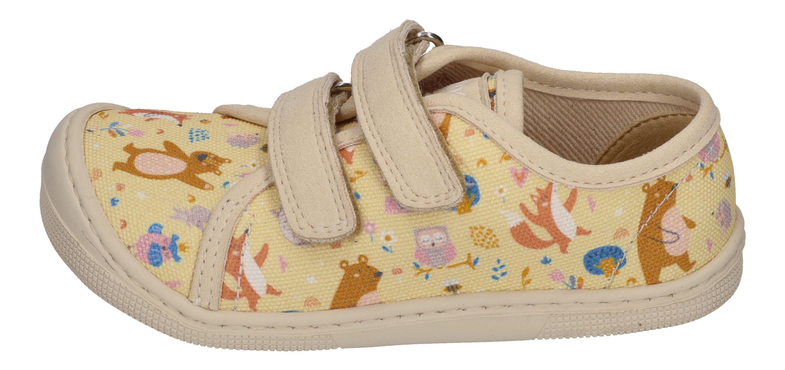 KOEL vegane Barefoot Kinder Sneakers DUD PRINT bear beige