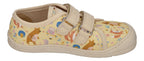 KOEL vegane Barefoot Kinder Sneakers DUD PRINT bear beige