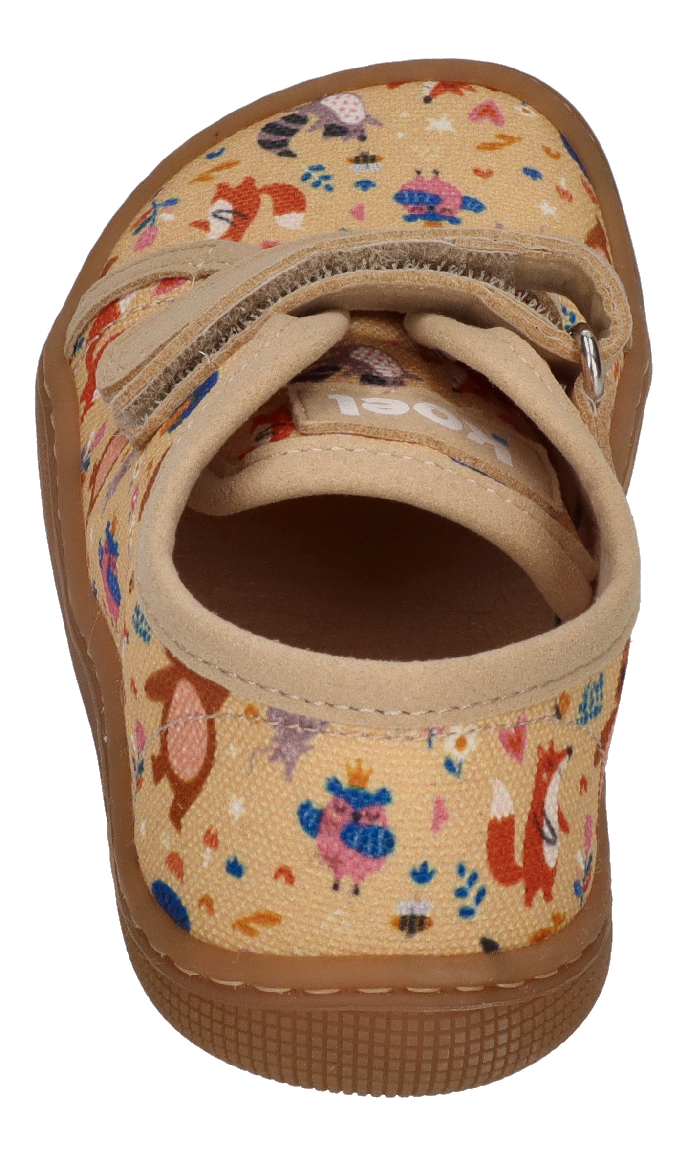 KOEL vegane Barefoot Kinder Sneakers DUD PRINT bear yellow