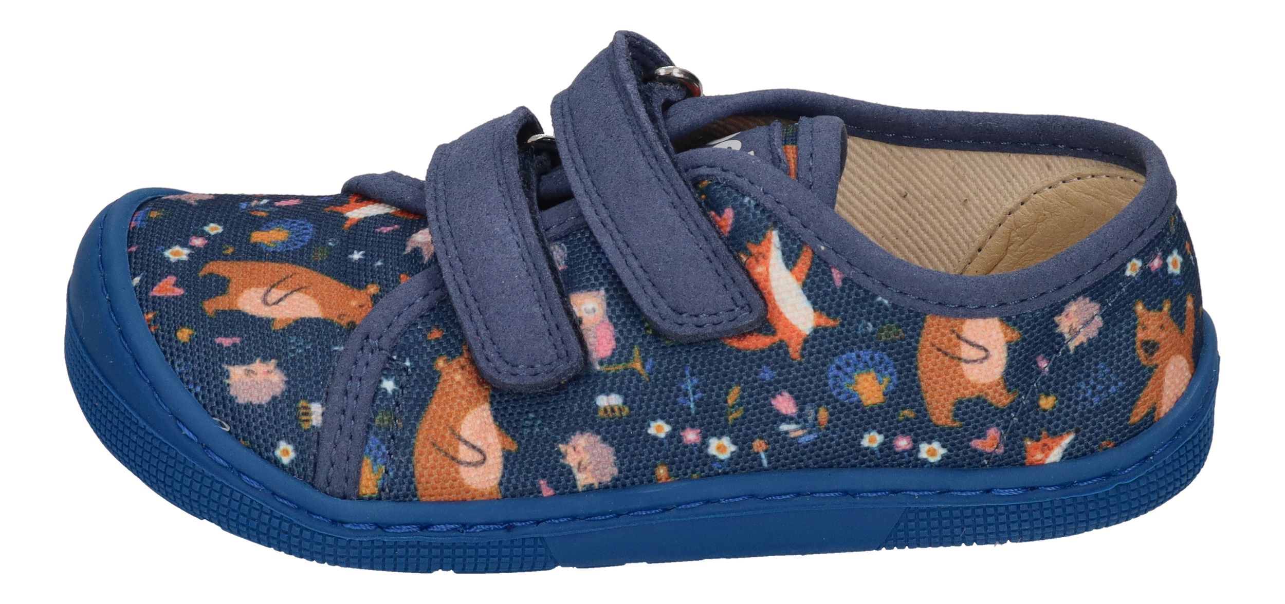 KOEL vegane Barefoot KinderSneakers DUD PRINT bear blue