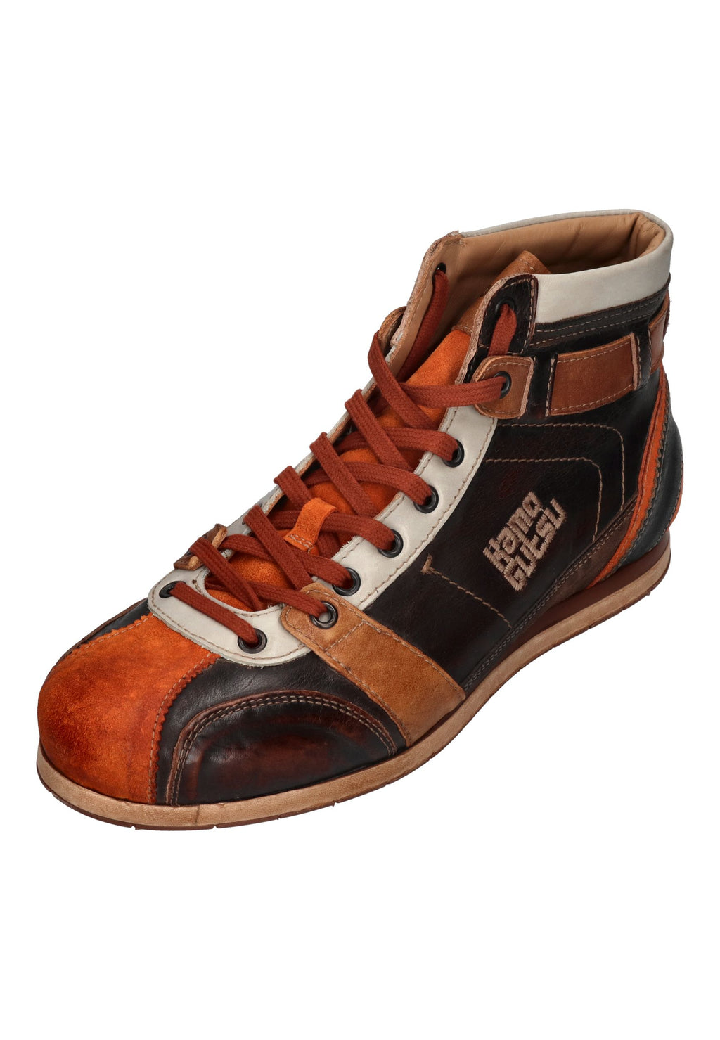 KAMO-GUTSU Herrenschuhe Sneakers TIFO 112 arancio caffe