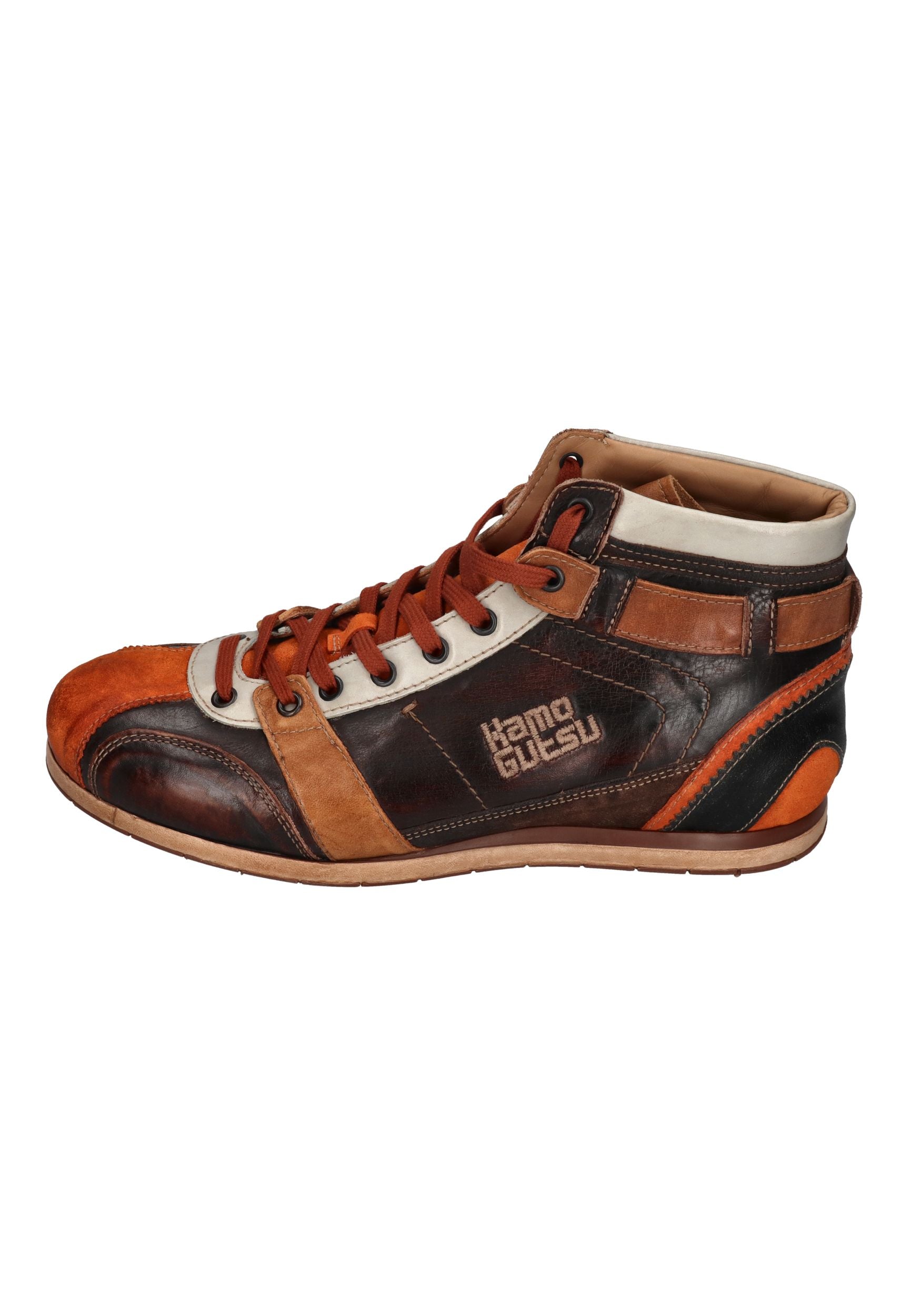 KAMO-GUTSU Herrenschuhe Sneakers TIFO 112 arancio caffe