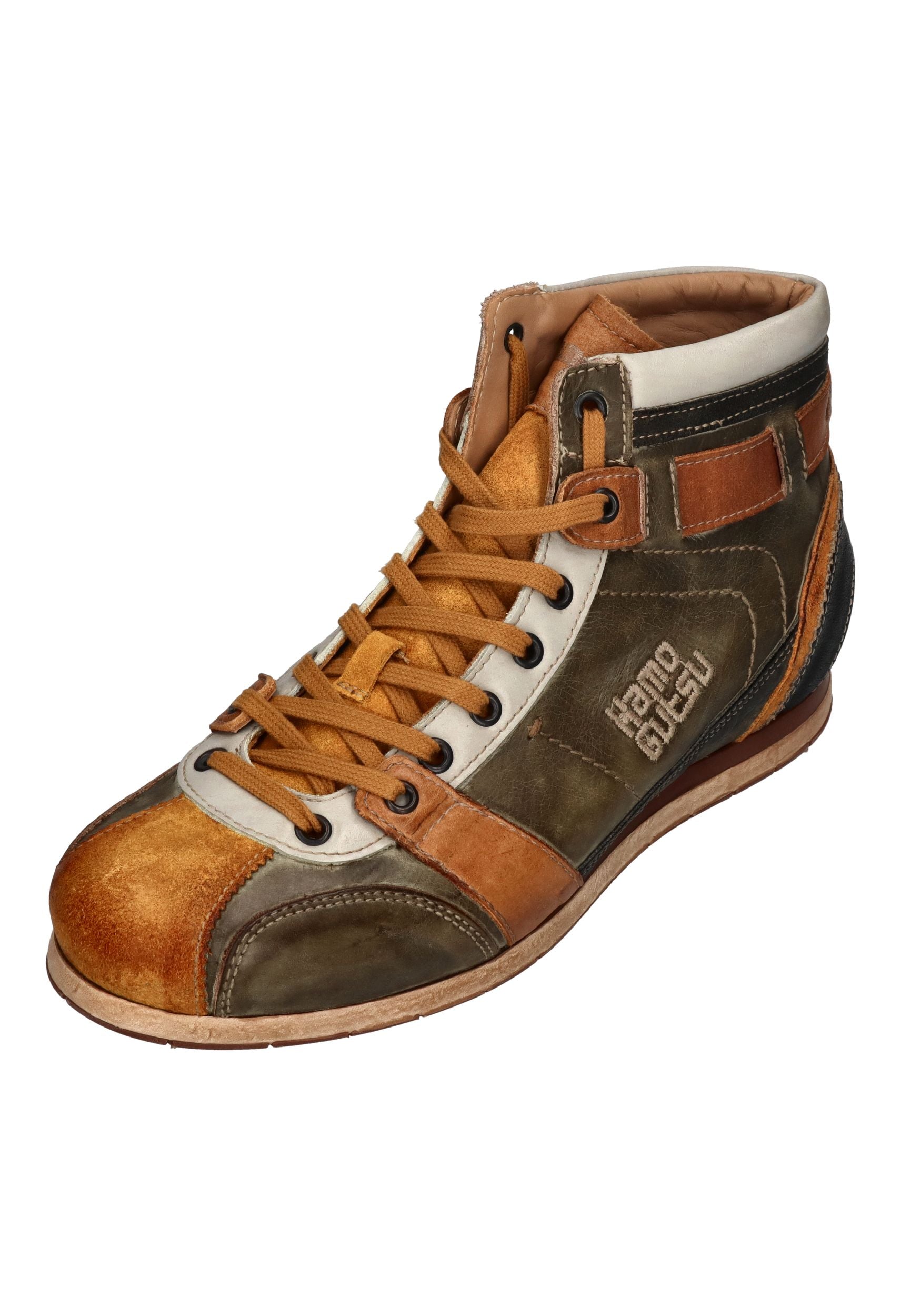 KAMO-GUTSU Herrenschuhe Sneakers TIFO 112 ocra foresta