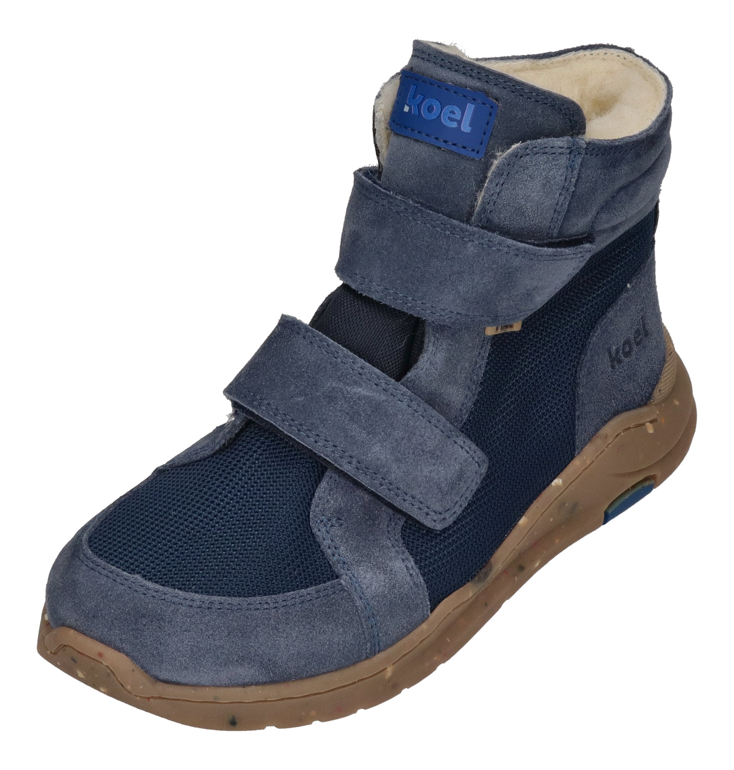 KOEL Barefoot gefütterte Kinder Sneakers SILAS TEX blue