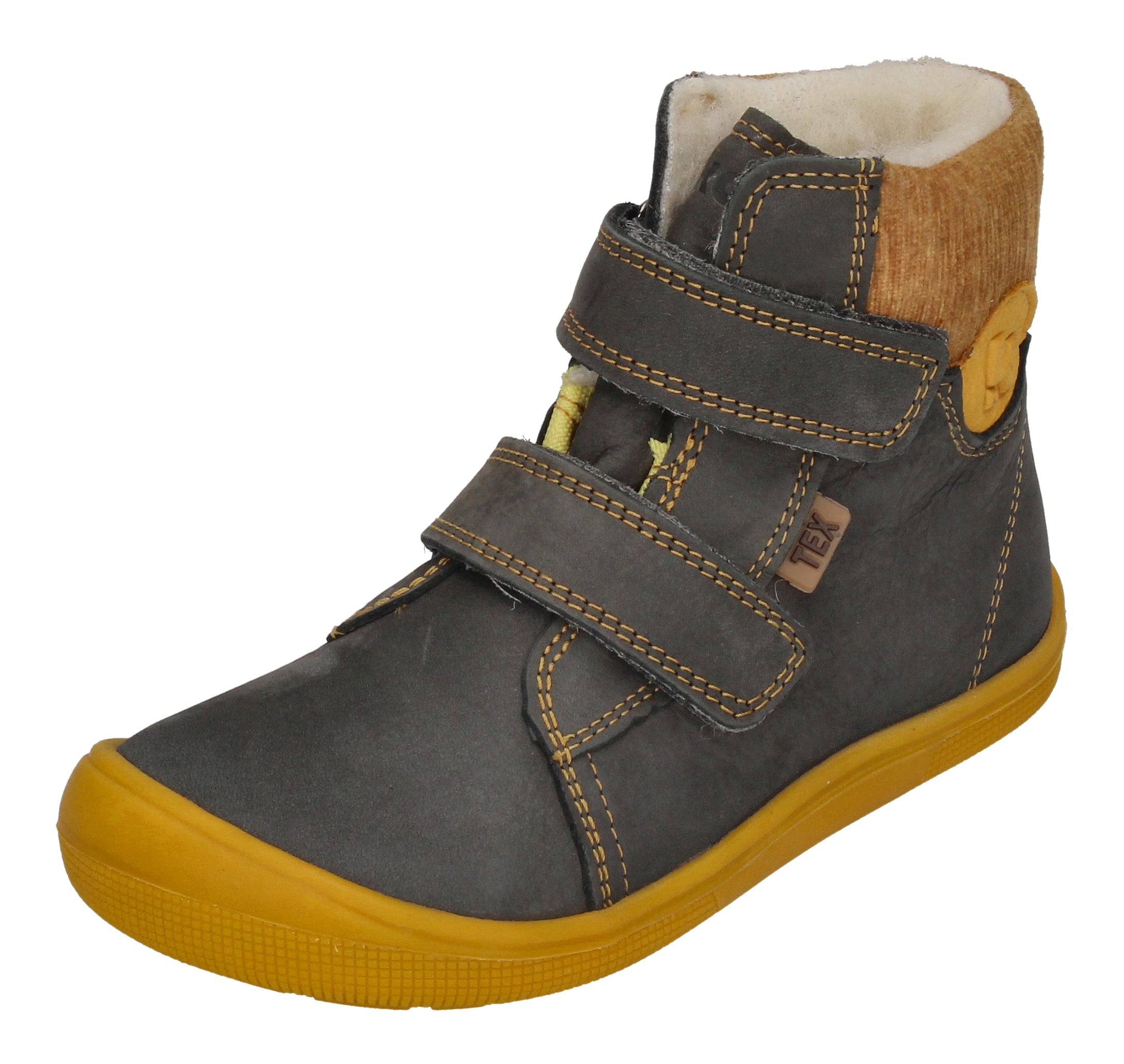 KOEL Barefoot Kinderstiefel - DEAN WOOL - dark grey
