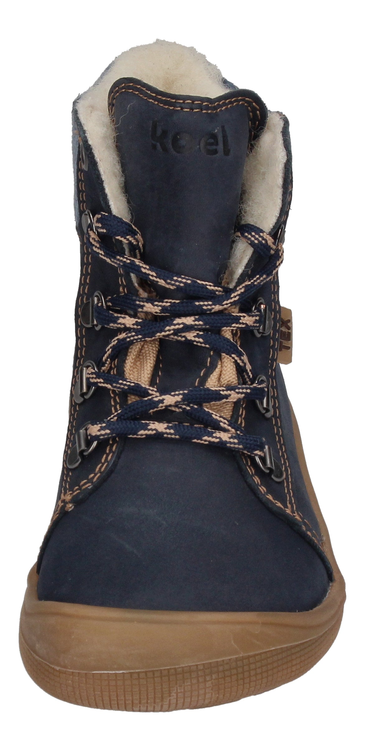 KOEL Barefoot Kinderstiefel - DEEMER WOOL - navy