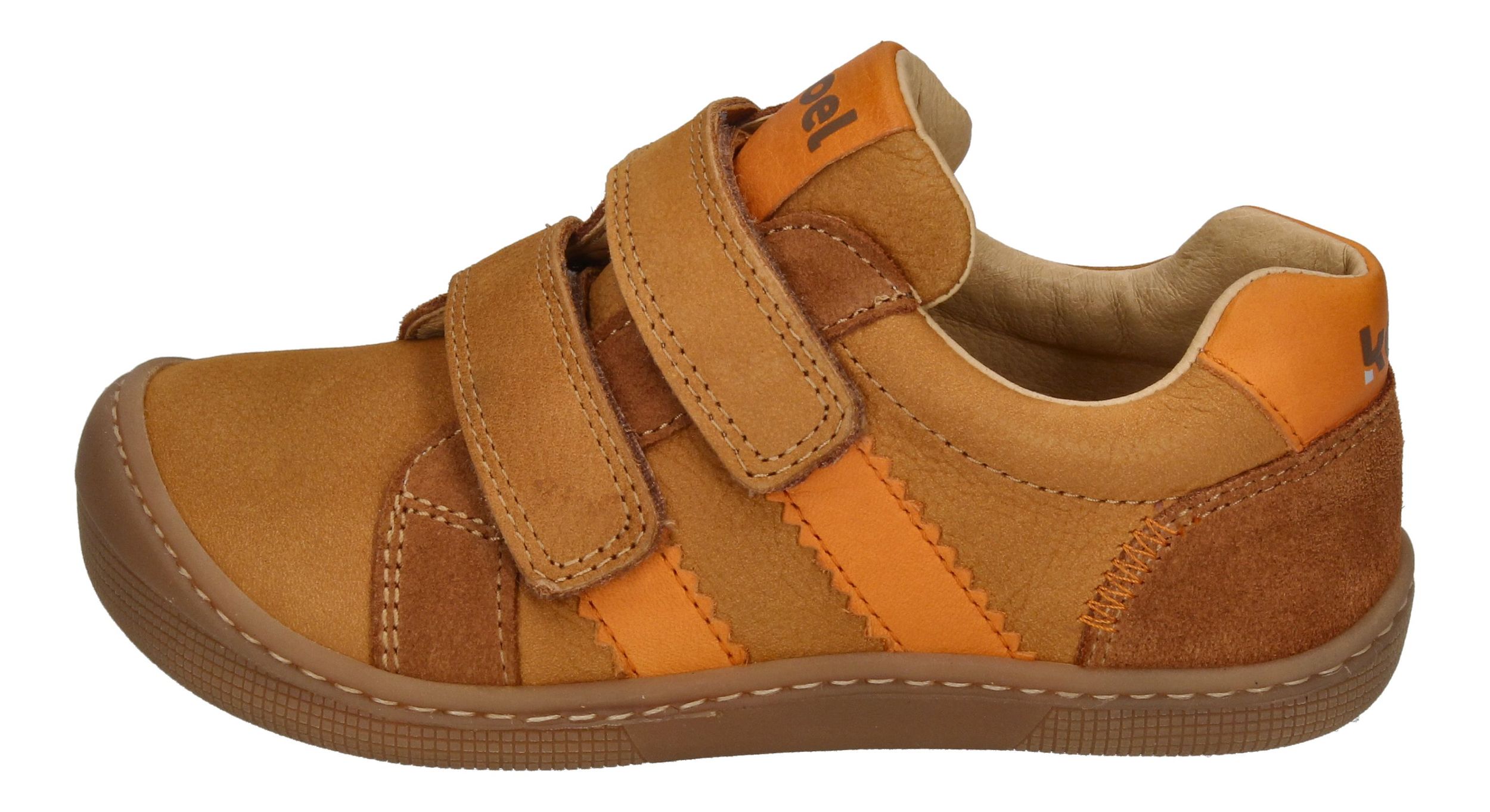 KOEL Barefoot Kinder - Sneakers DENIS NAPPA 2.0 cognac-1