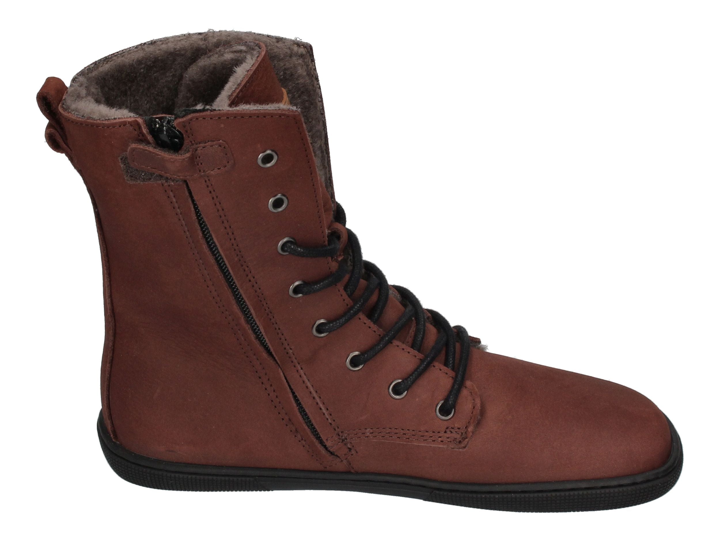 KOEL Damen Barefoot Booties mit Lammwolle FARO choco-3
