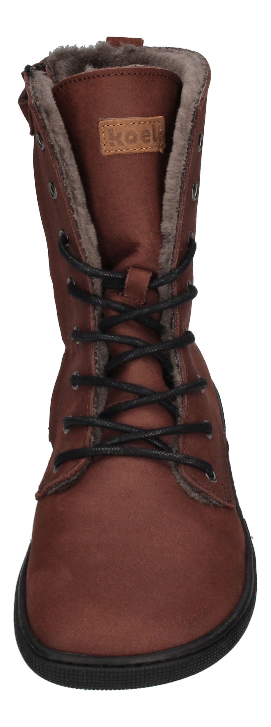 KOEL Damen Barefoot Booties mit Lammwolle FARO choco-4