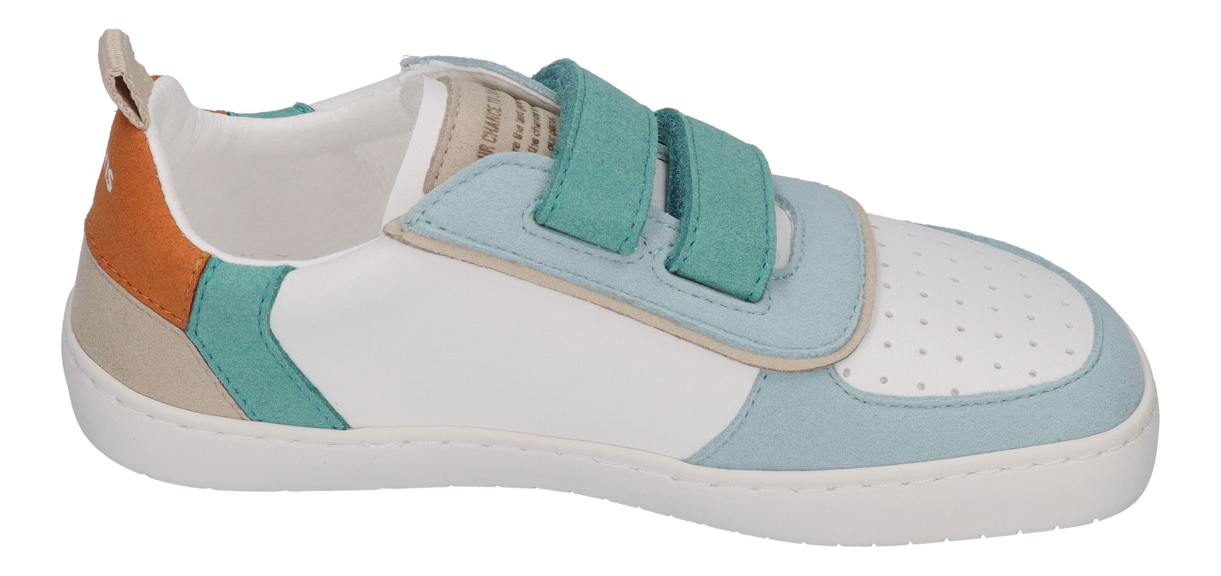 MURIS vegane Barefoot Kinder Sneakers PETRA Junior - turquoise blue