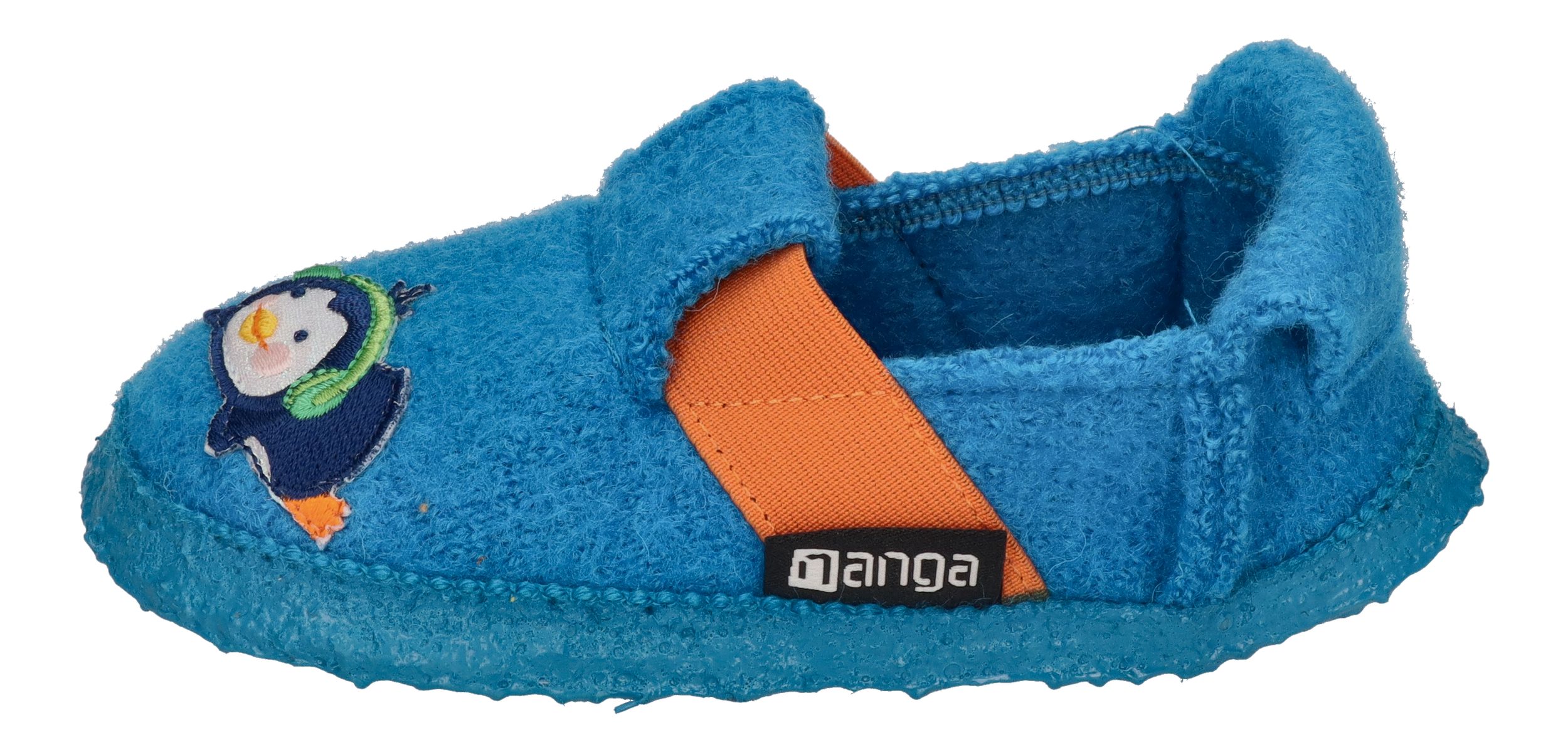 NANGA Kinderschuhe - Hausschuhe FUNNY PINGU - türkis