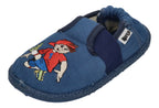 NANGA Kinderschuhe - Hausschuhe FUSSBALLER 2.0 mittelblau