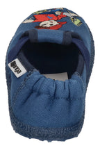 NANGA Kinderschuhe - Hausschuhe FUSSBALLER 2.0 mittelblau