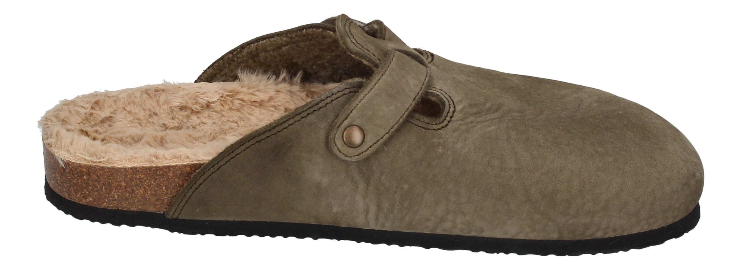 NATURAL WORLD Hausschuhe 7030 BIO SLIPPER WOOL forest