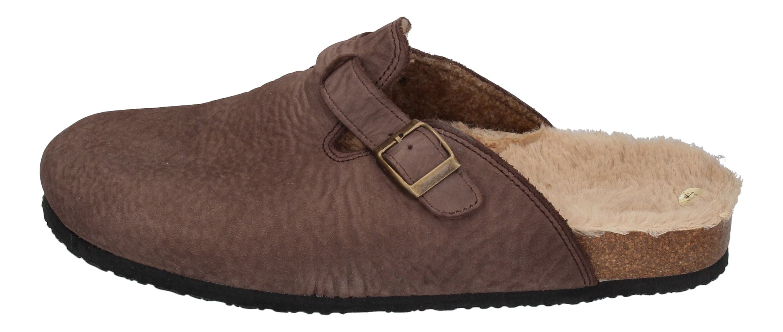 NATURAL WORLD Hausschuhe 7030 BIO SLIPPER WOOL marron