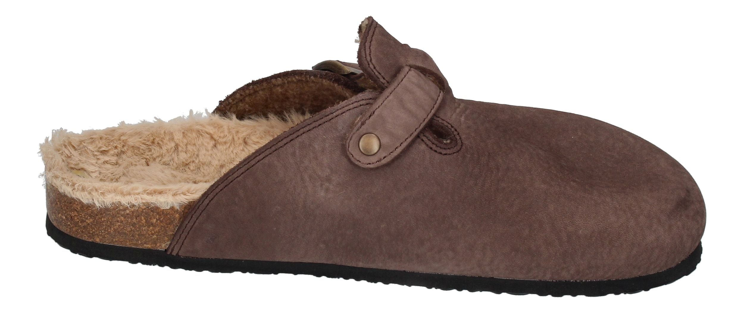 NATURAL WORLD Hausschuhe 7030 BIO SLIPPER WOOL marron