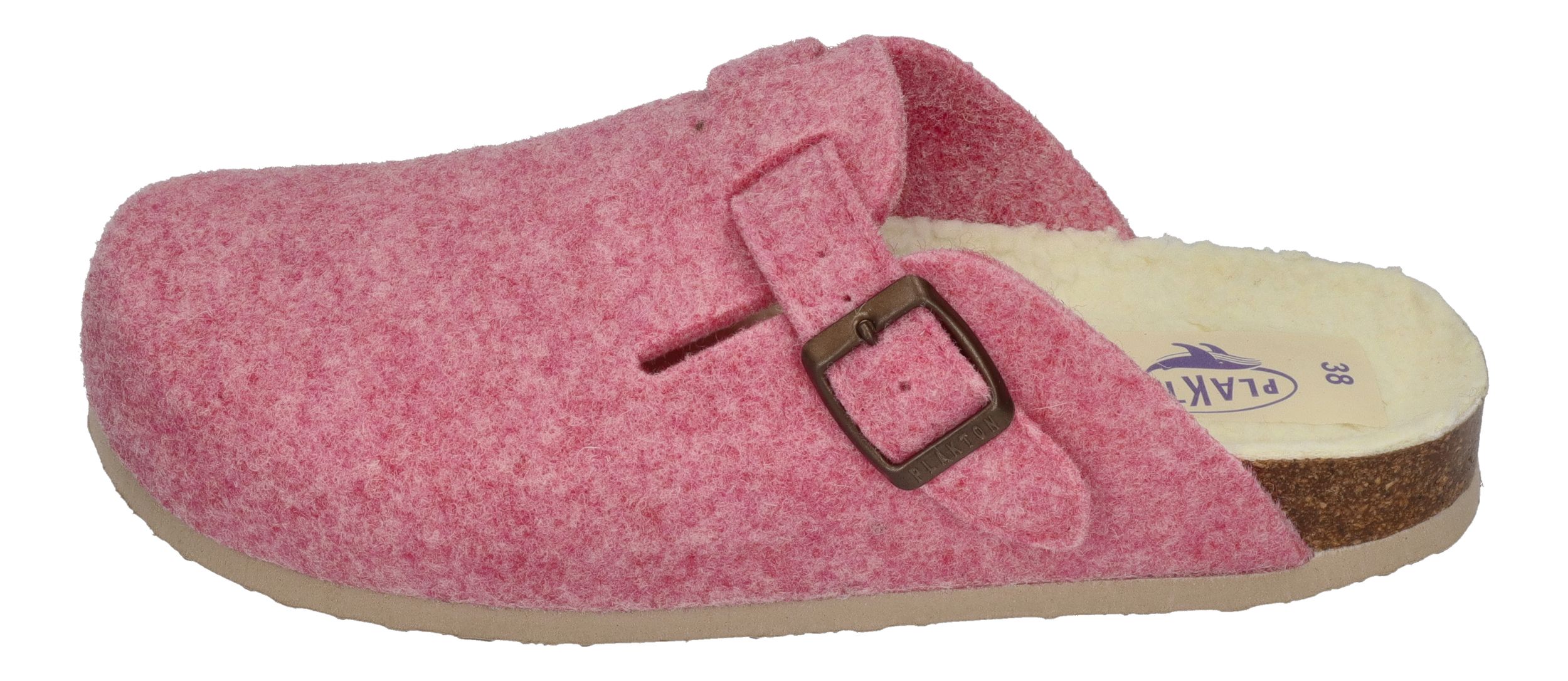 PLAKTON Damen Clogs BLOGG FIELTRO WOOL 181539 rosa