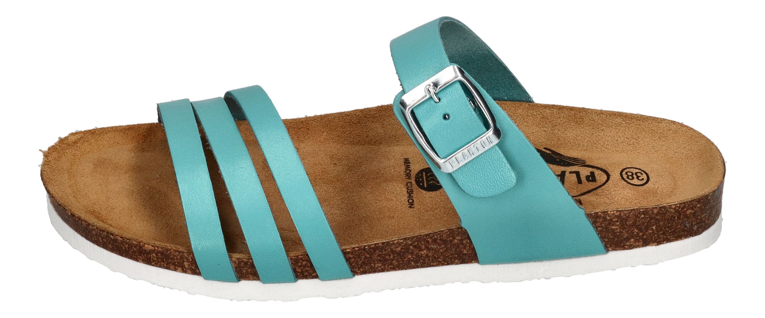 PLAKTON Damenschuhe Pantoletten - BERTA 185862 - aqua