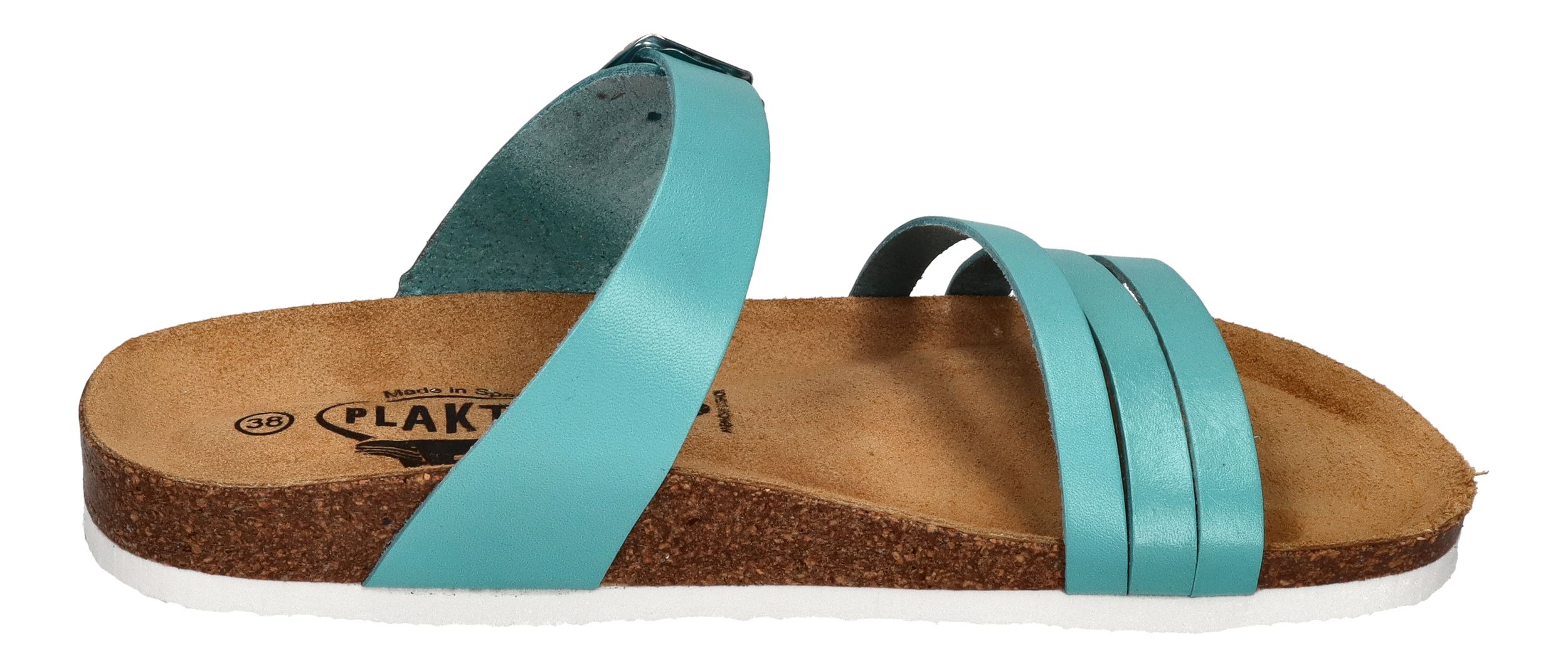 PLAKTON Damenschuhe Pantoletten - BERTA 185862 - aqua