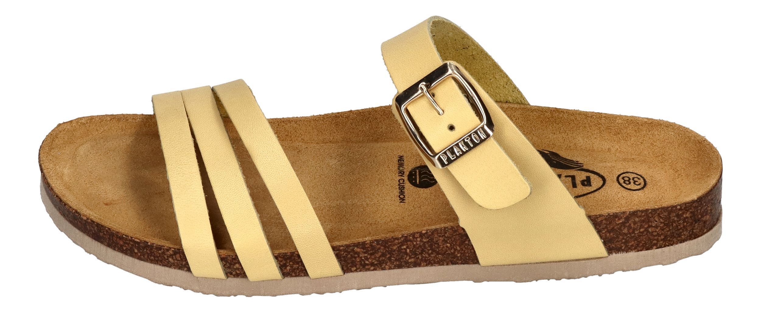PLAKTON Damenschuhe Pantoletten - BERTA 185862 - limonello