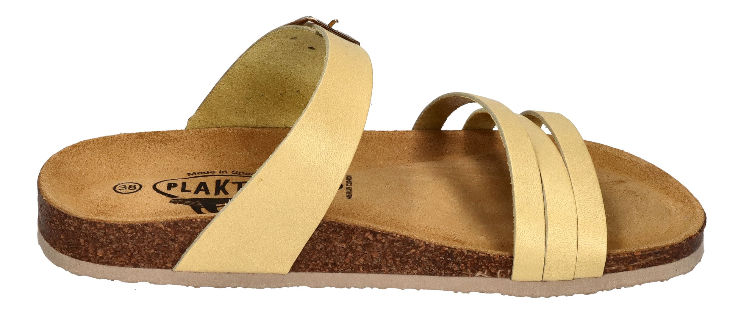 PLAKTON Damenschuhe Pantoletten - BERTA 185862 - limonello