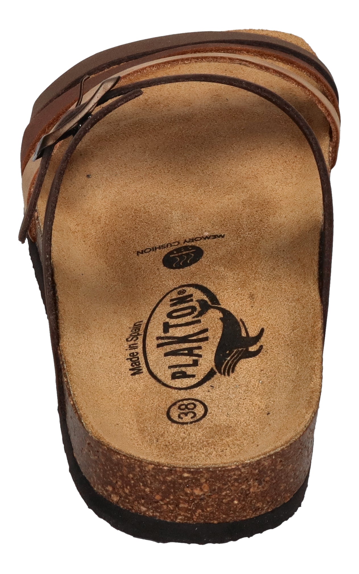 PLAKTON Damen Pantoletten - BERTA 185862 - moresco castagna taupe