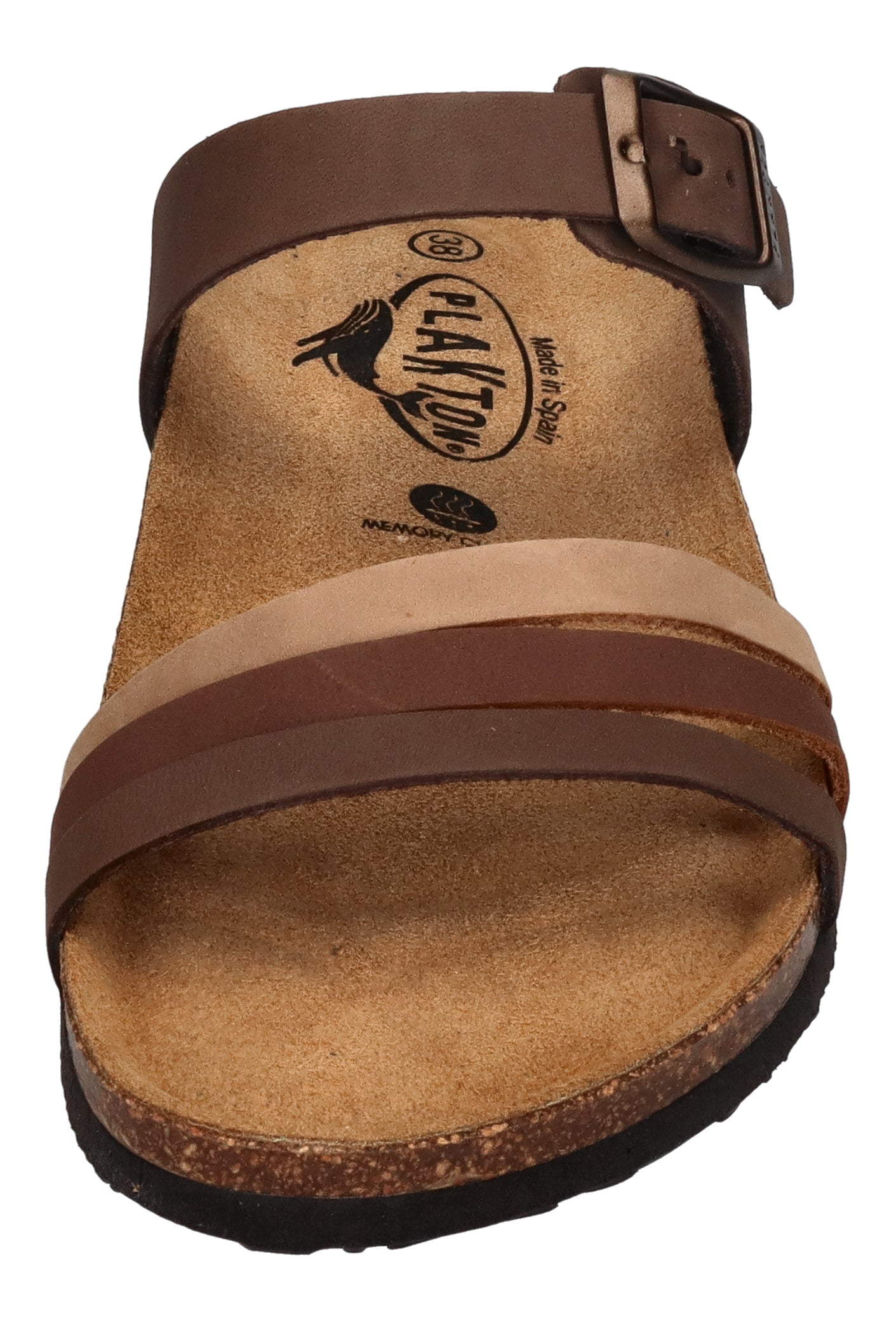 PLAKTON Damen Pantoletten - BERTA 185862 - moresco castagna taupe