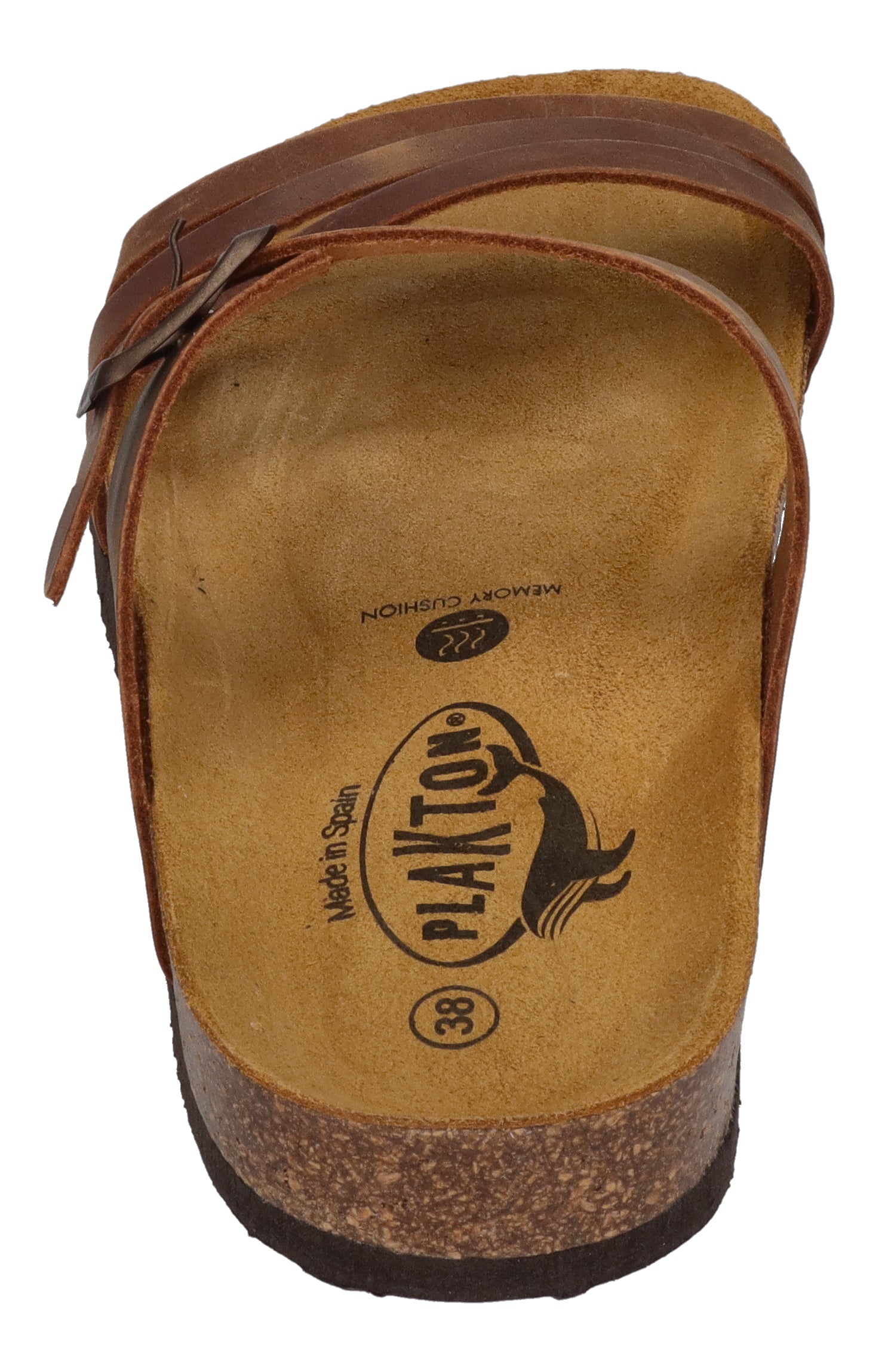 PLAKTON Damenschuhe Pantoletten - BERTA 185862 - roble