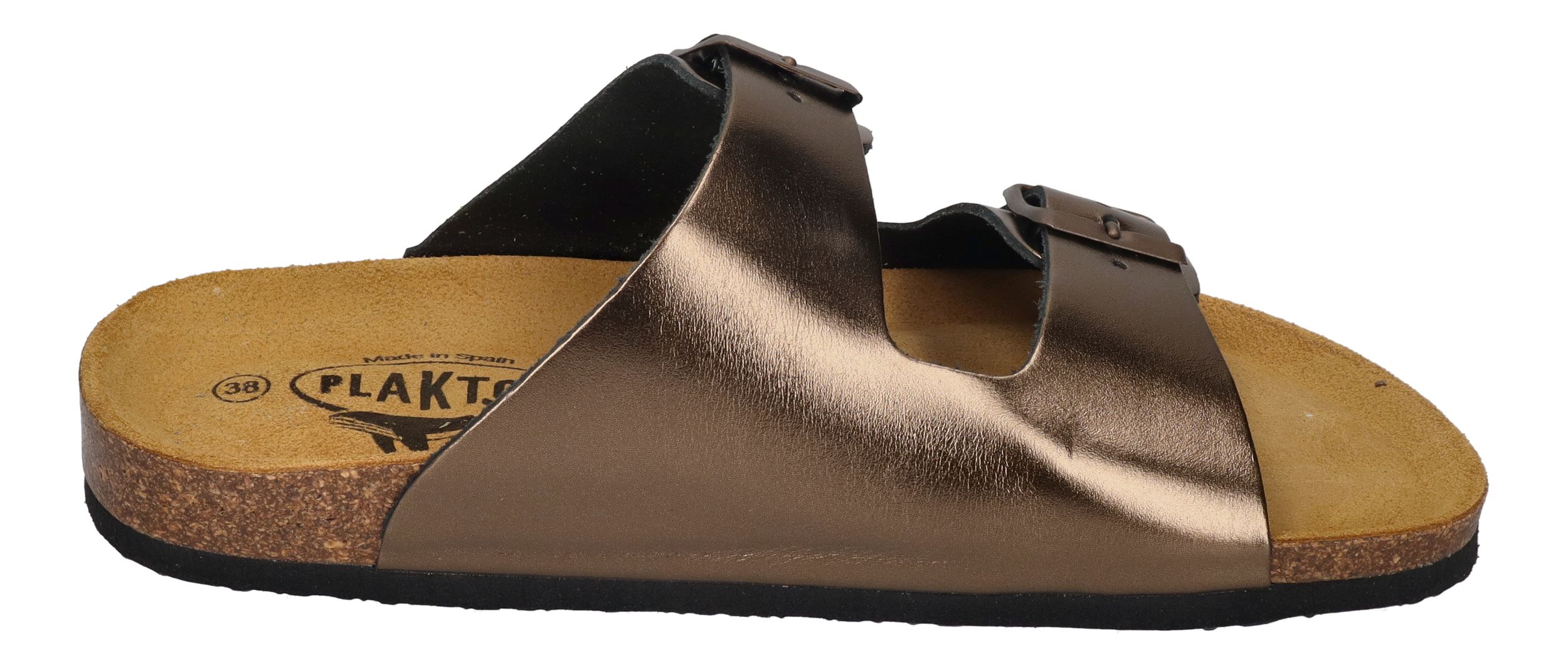 PLAKTON Damenschuhe Pantoletten - BETA 180010 - bronce