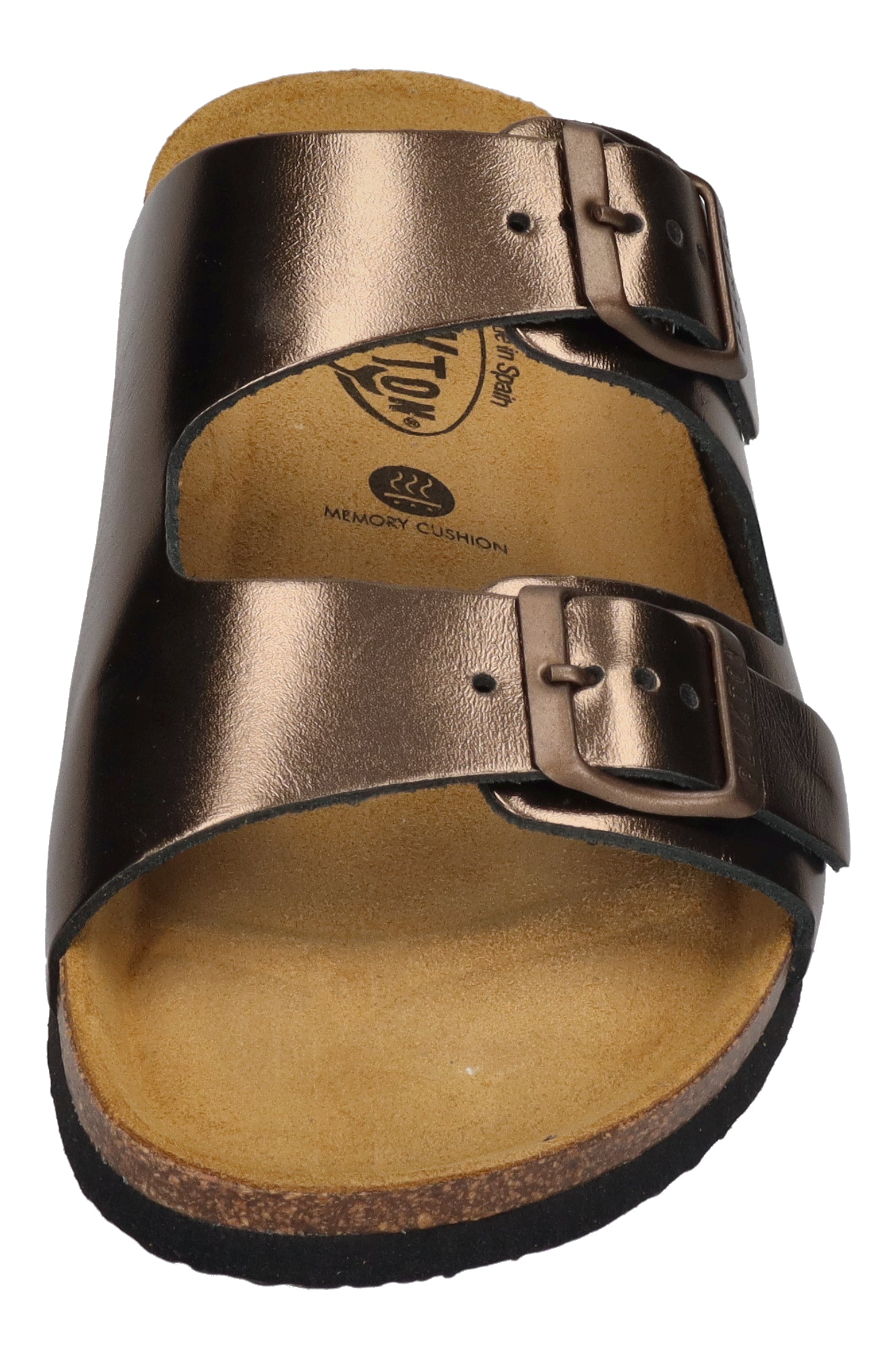 PLAKTON Damenschuhe Pantoletten - BETA 180010 - bronce