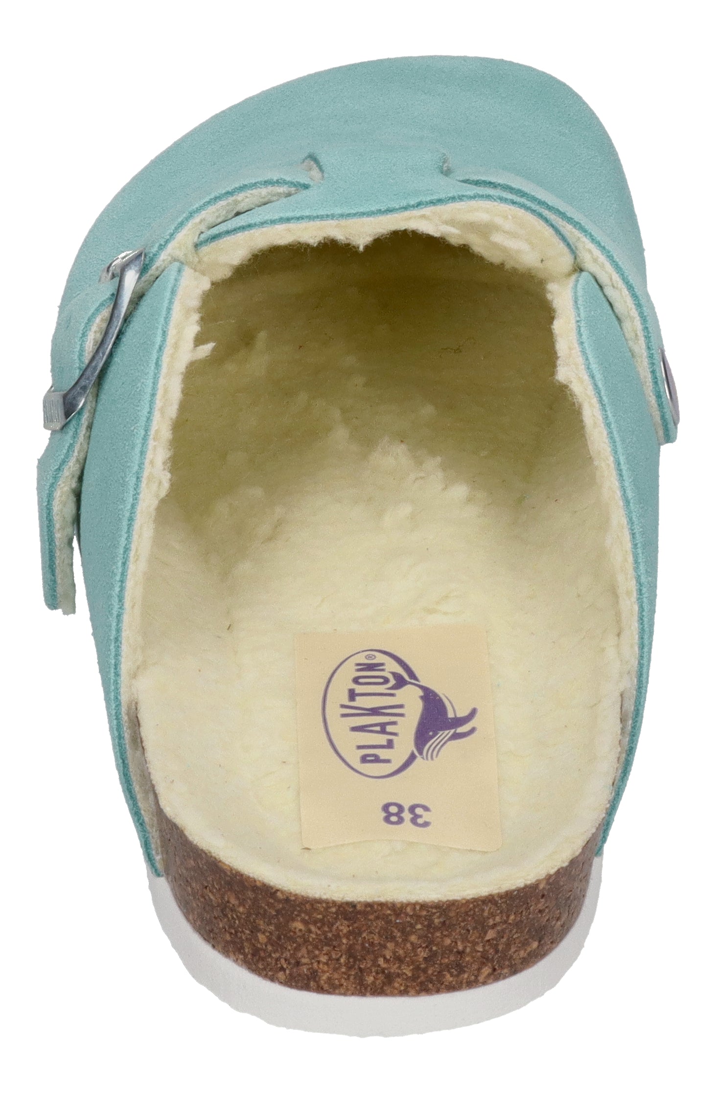 PLAKTON Damen Clogs BLOGG WOOL 181539 celeste 729-X
