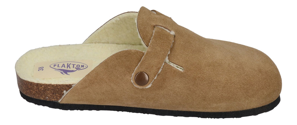 PLAKTON Damenschuhe Clogs BLOGG WOOL 181539 - tan