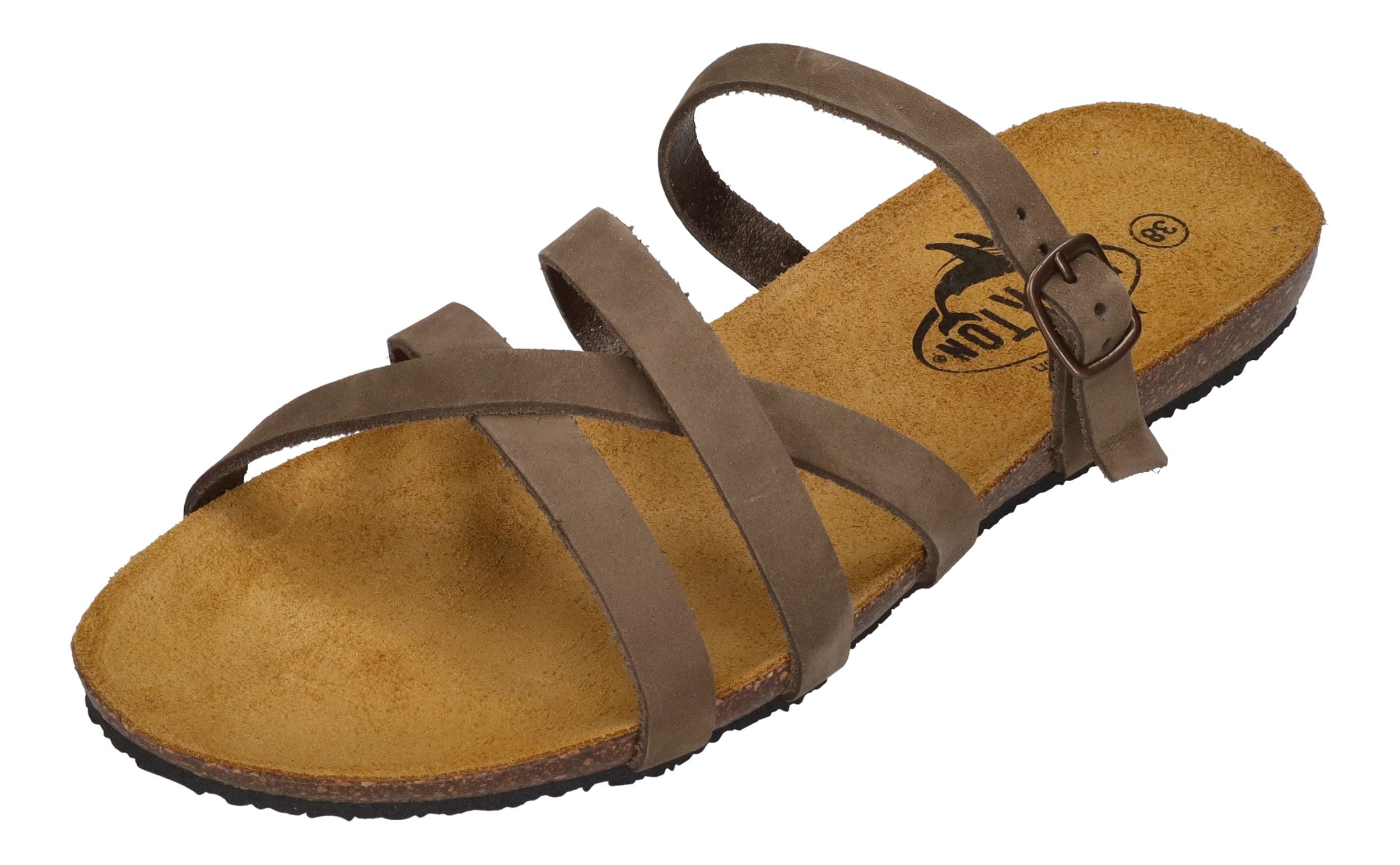 PLAKTON Damenschuhe-Pantoletten MAM AISHA 571025 - kaki