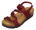 PLAKTON Damenschuhe Sandaletten CURVI 352005 - rojo