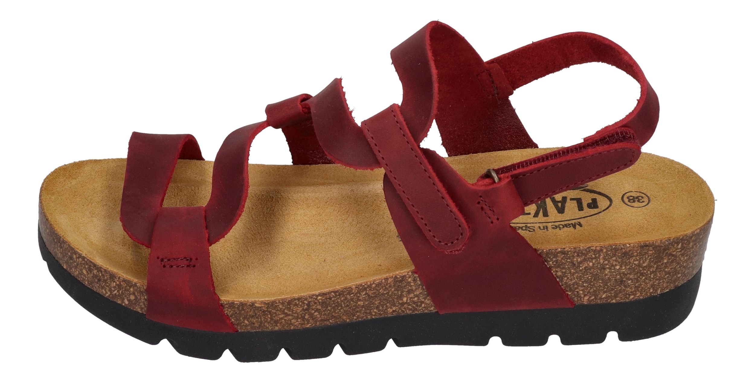 PLAKTON Damenschuhe Sandaletten CURVI 352005 - rojo