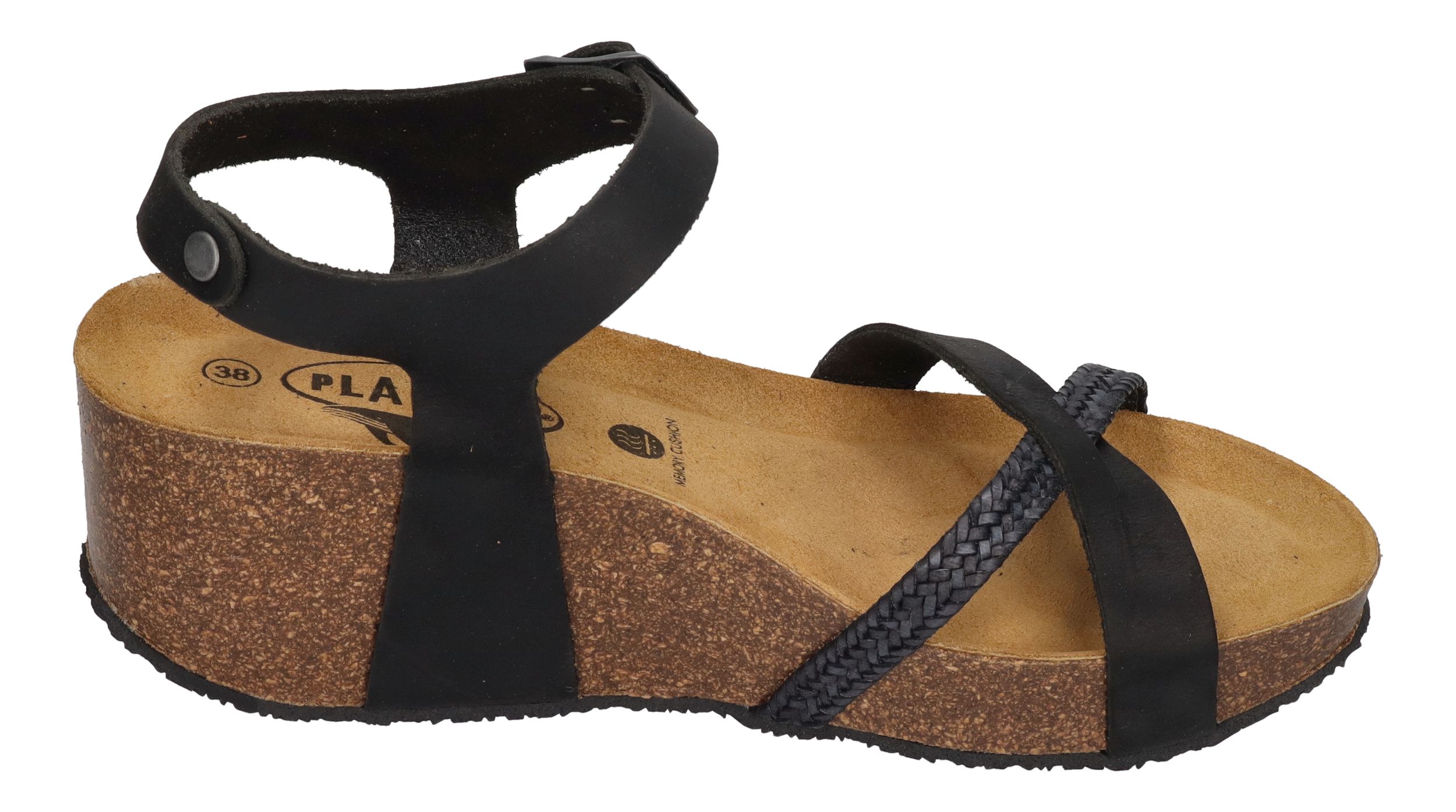 PLAKTON Damenschuhe Sandaletten SO FINAL 875087 trenza negro