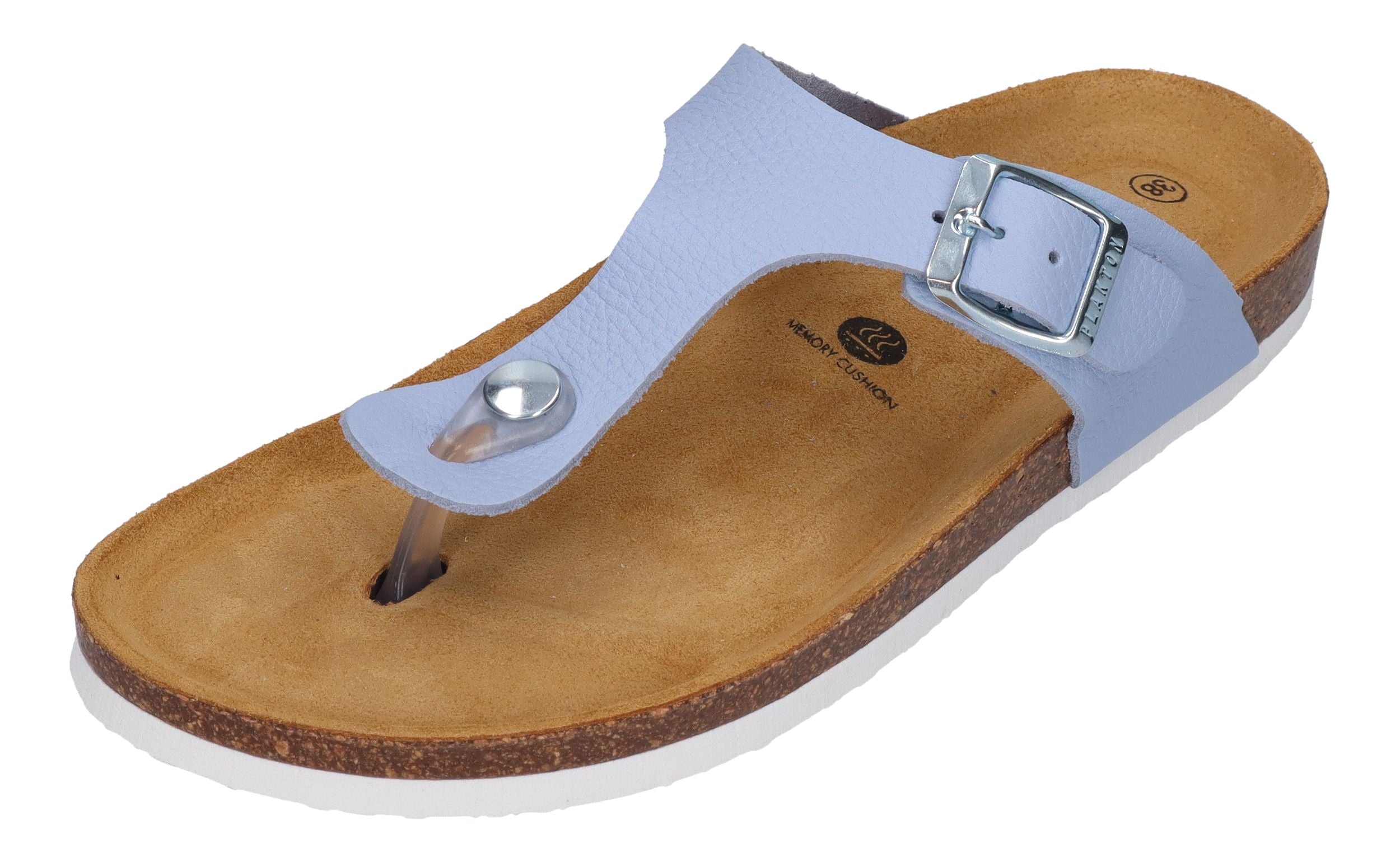 PLAKTON Damenschuhe Zehentrenner - BOLERO 181671 - cielo