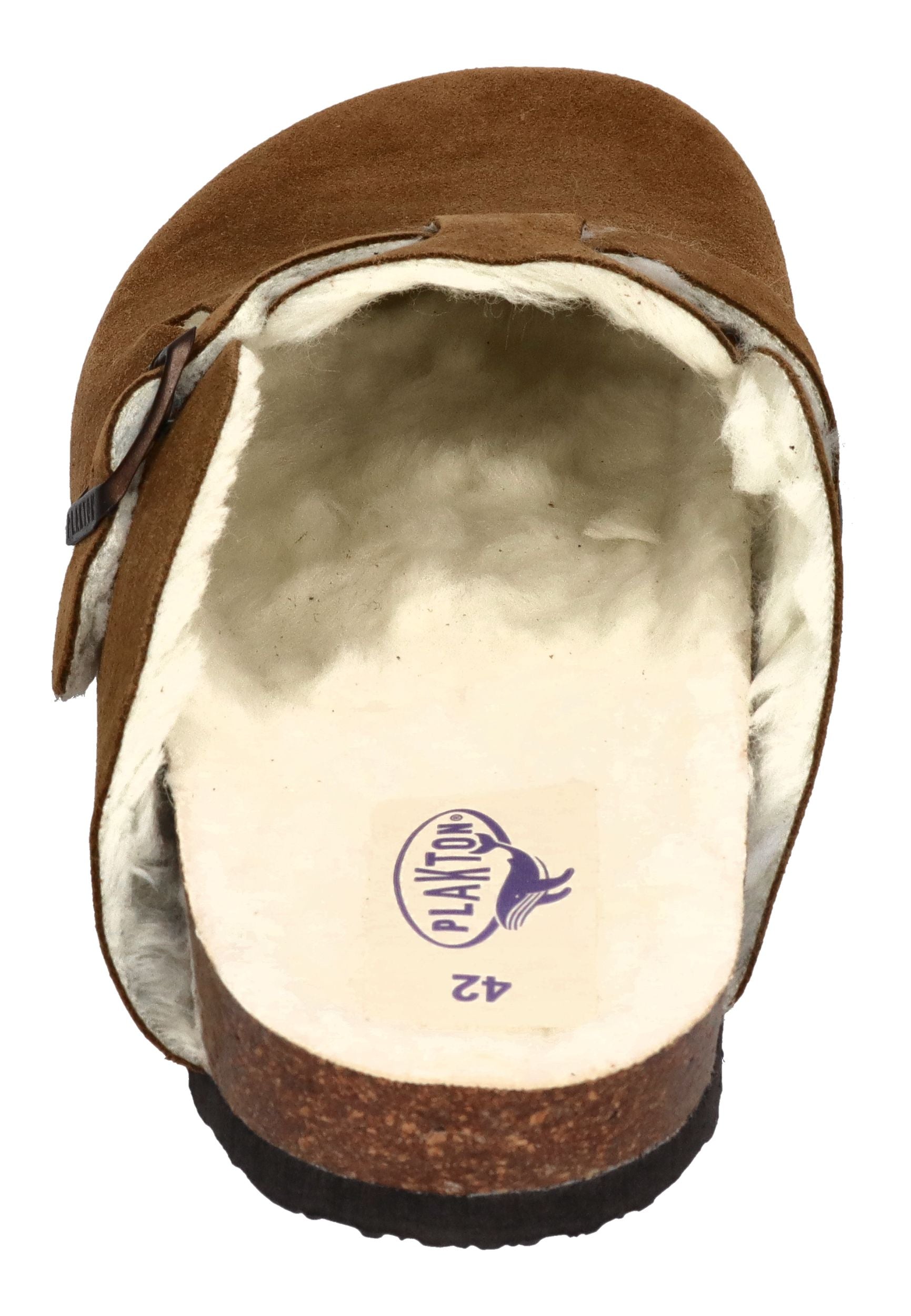 PLAKTON Herrenschuhe Clogs BLOG WOOL 171539 Tostado