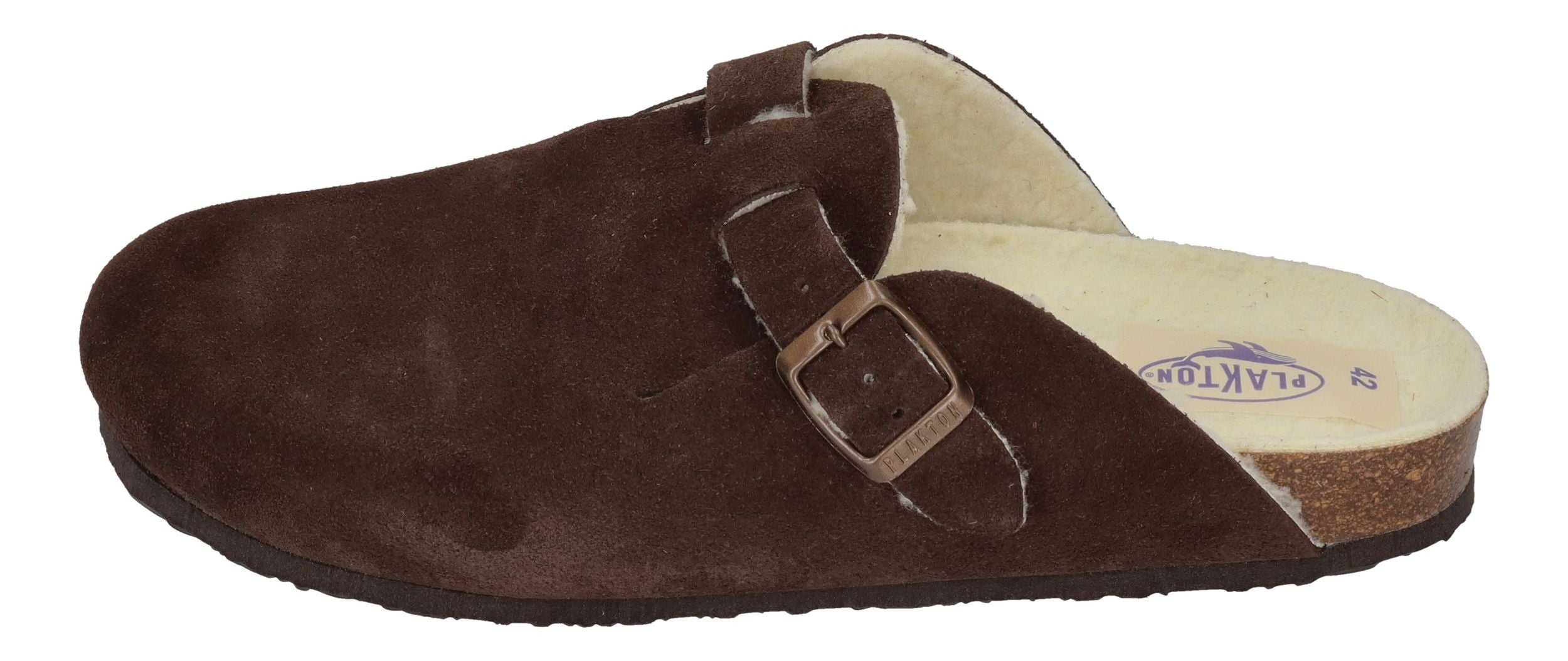 PLAKTON Herrenschuhe Clogs BLOG WOOL 171539 marron