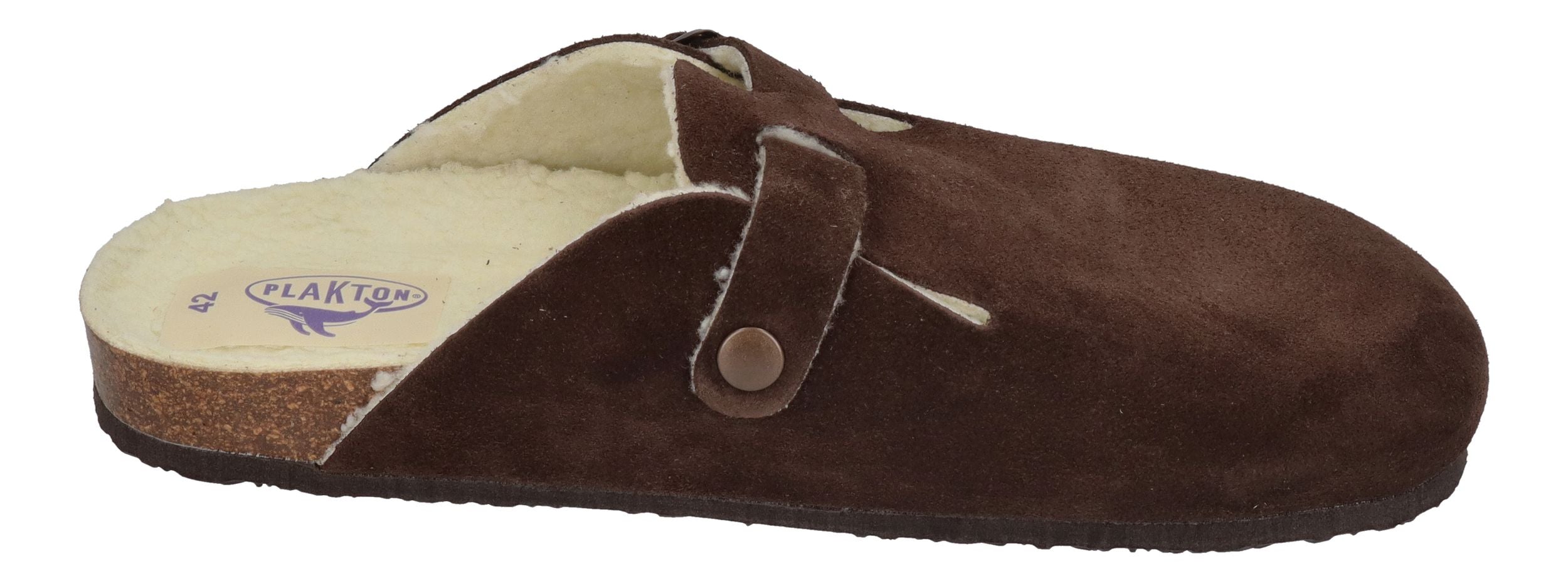 PLAKTON Herrenschuhe Clogs BLOG WOOL 171539 marron