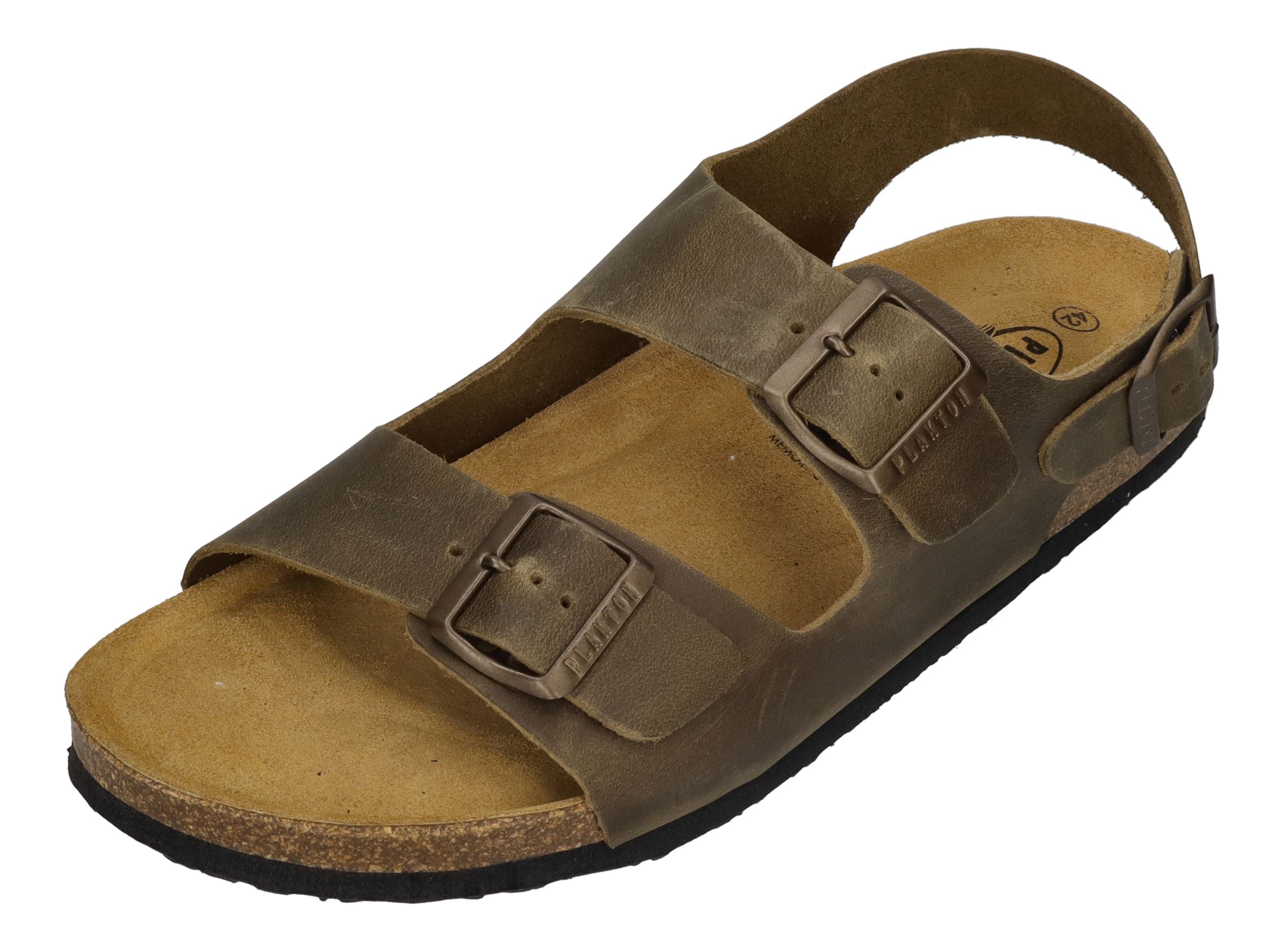 PLAKTON Herrenschuhe Sandalen - BAKU 175113 - kaki